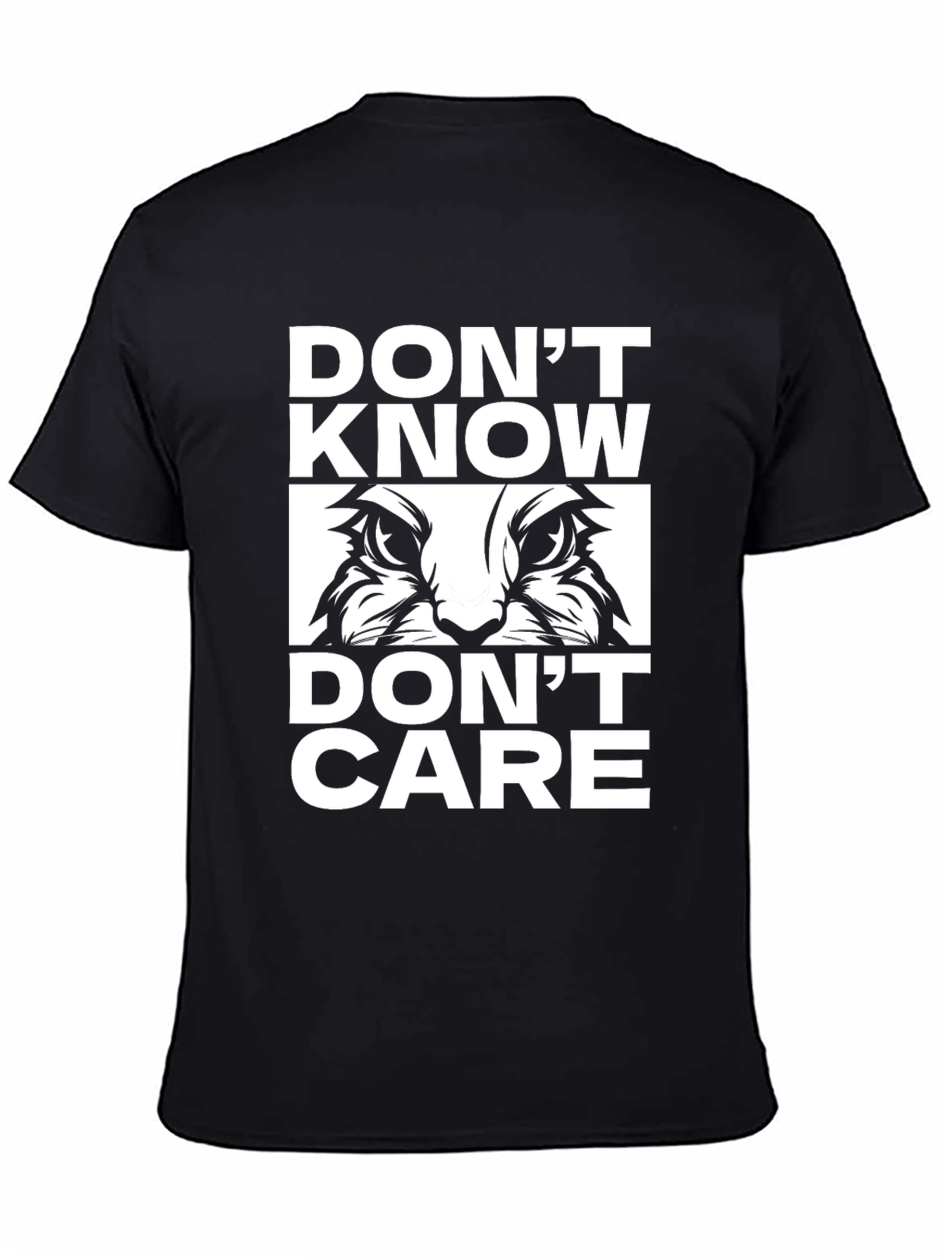 Dont Know Dont Care Cat T-Shirt