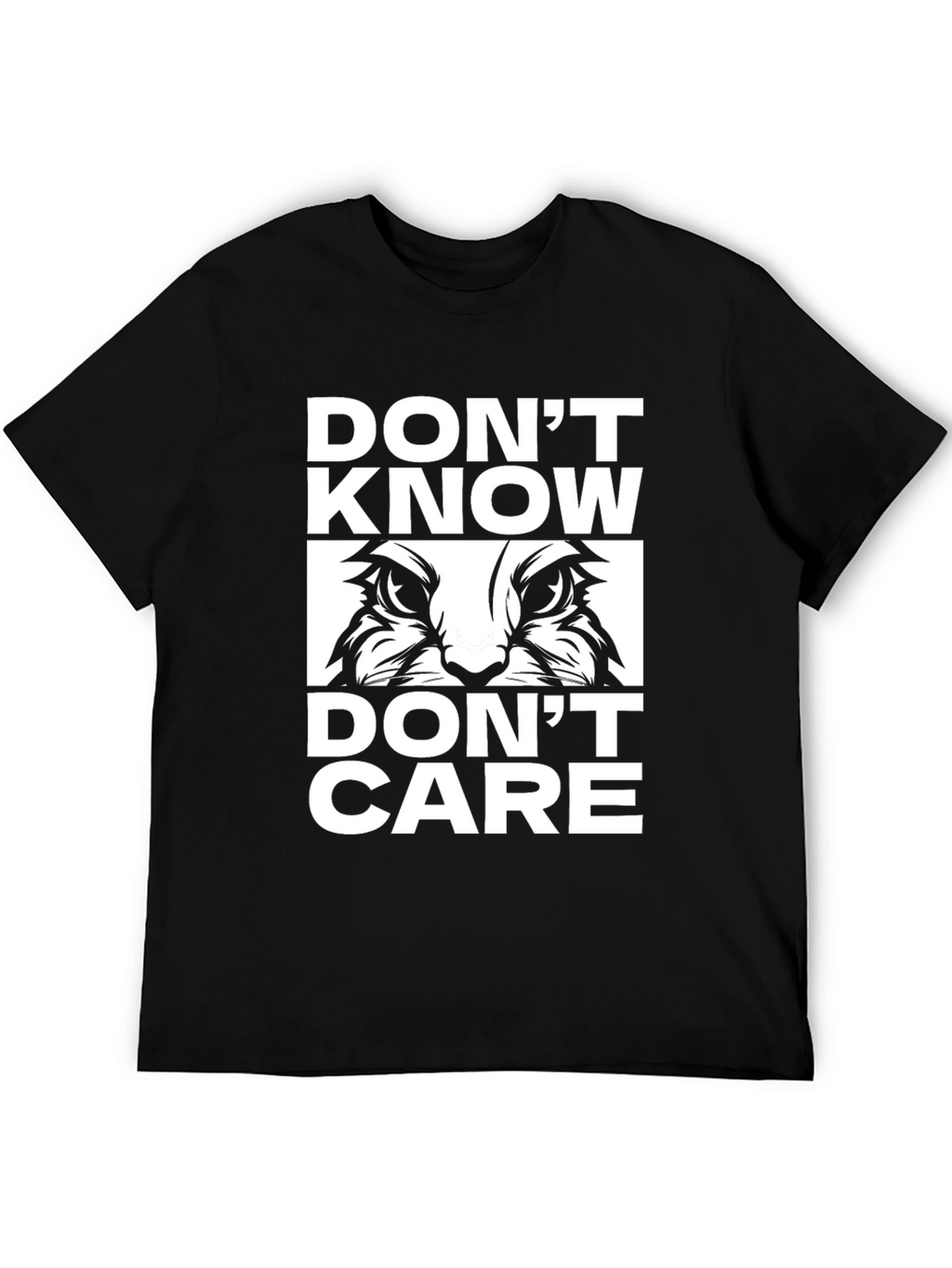 Dont Know Dont Care Cat T-Shirt