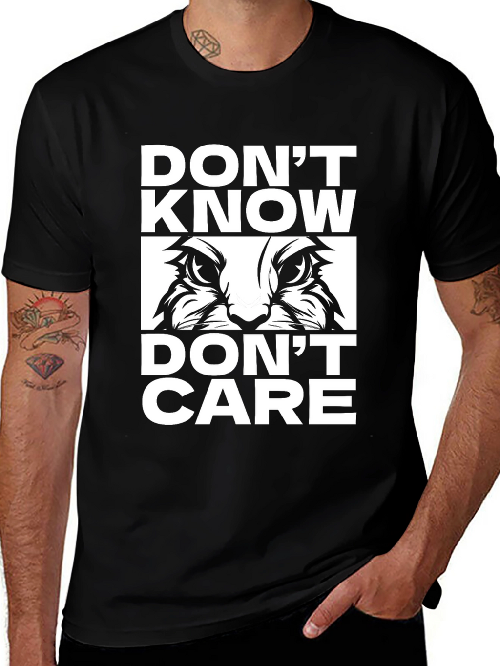 Dont Know Dont Care Cat T-Shirt