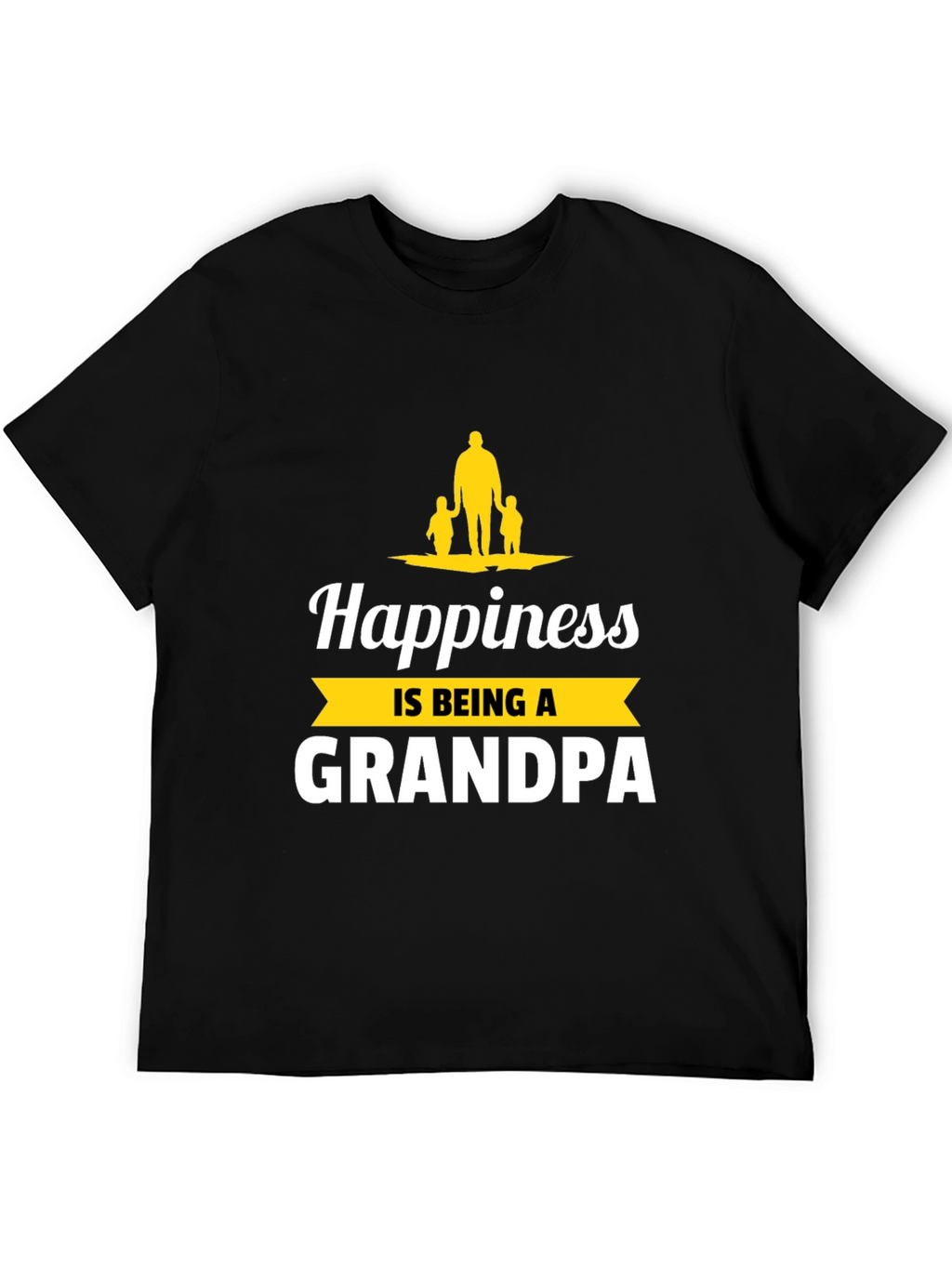 Happiness is Being a Grandpa Graphic T-Shirt