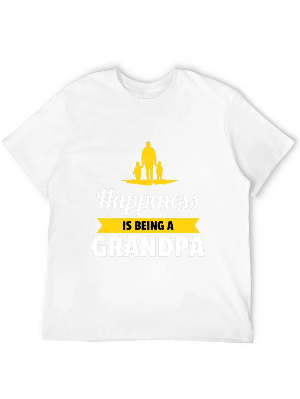 Happiness is Being a Grandpa Graphic T-Shirt