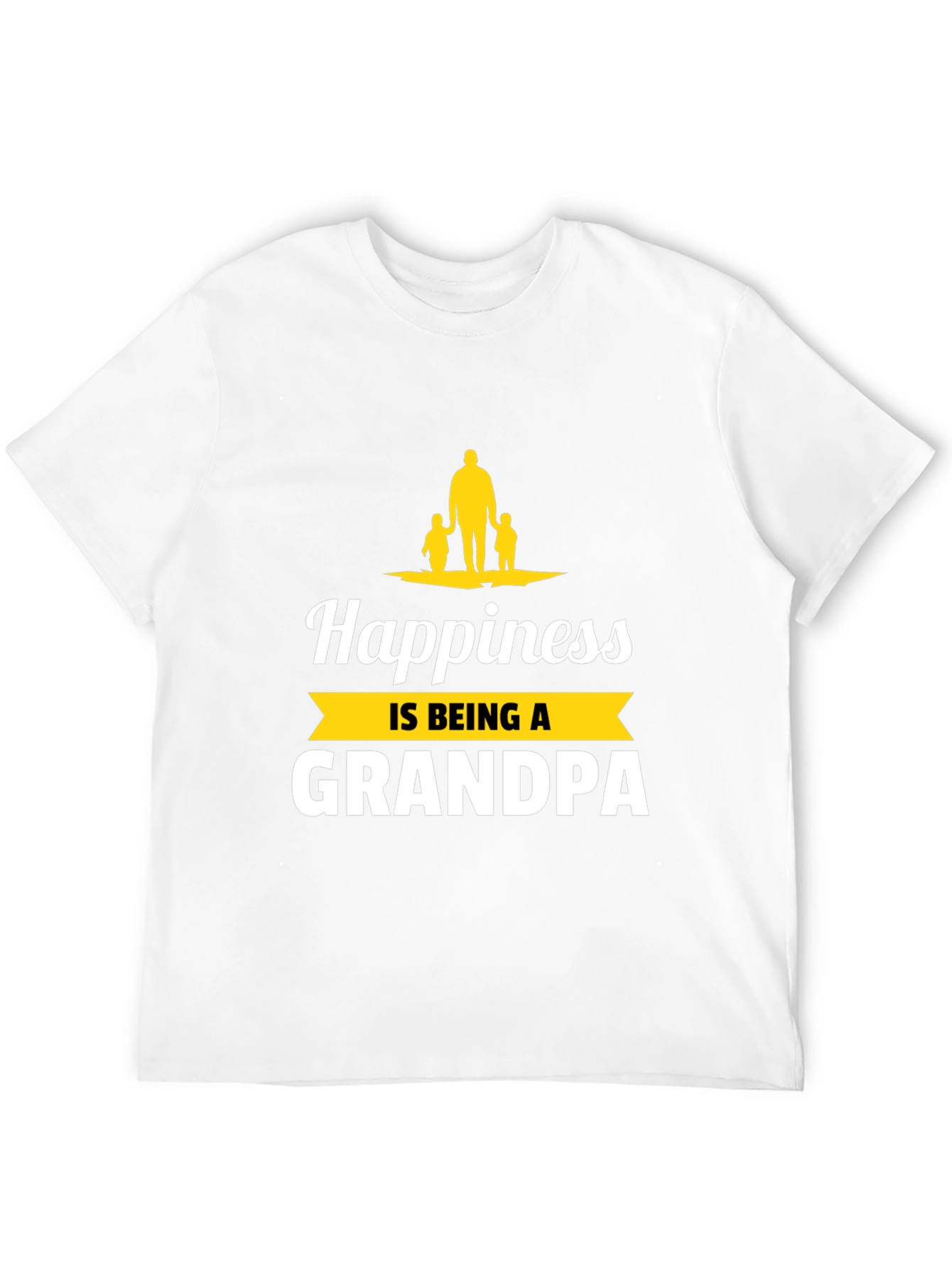Happiness is Being a Grandpa Graphic T-Shirt