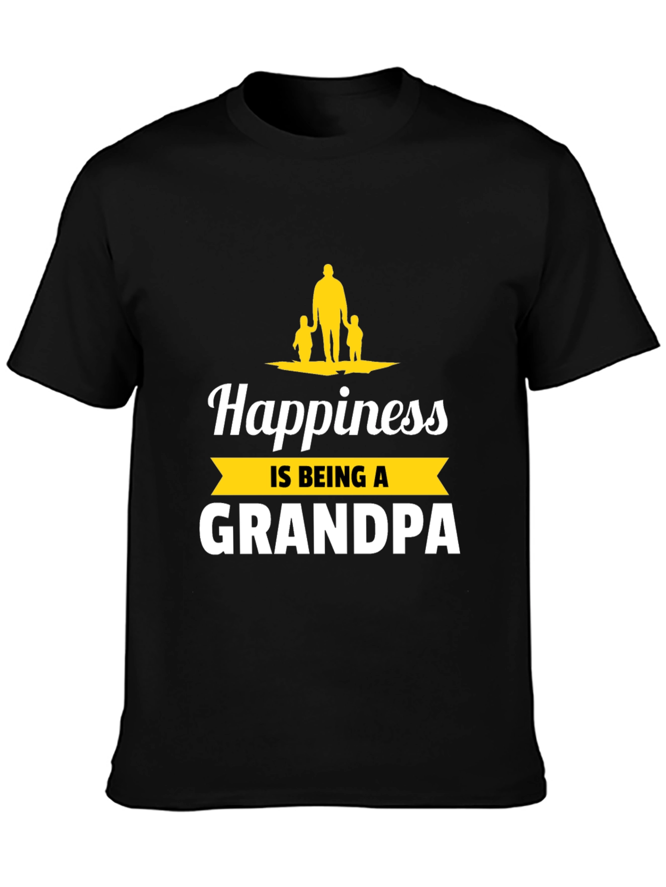 Happiness is Being a Grandpa Graphic T-Shirt