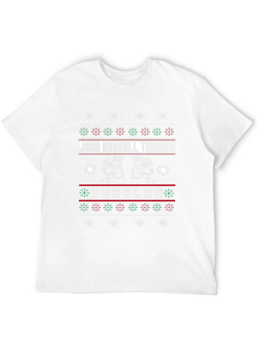 Jack Russell Terrier Cuddler Ugly Christmas Sweater T-Shirt