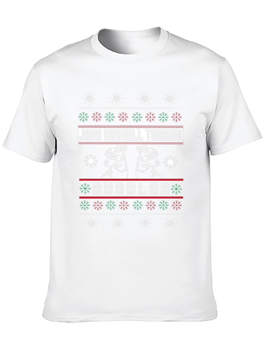 Jack Russell Terrier Cuddler Ugly Christmas Sweater T-Shirt