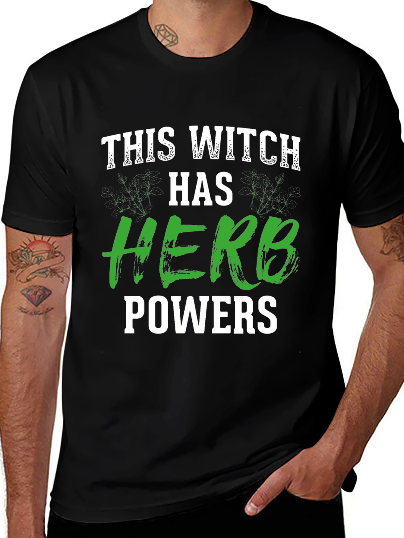 This Witch Has Herb Powers Graphic T-Shirt