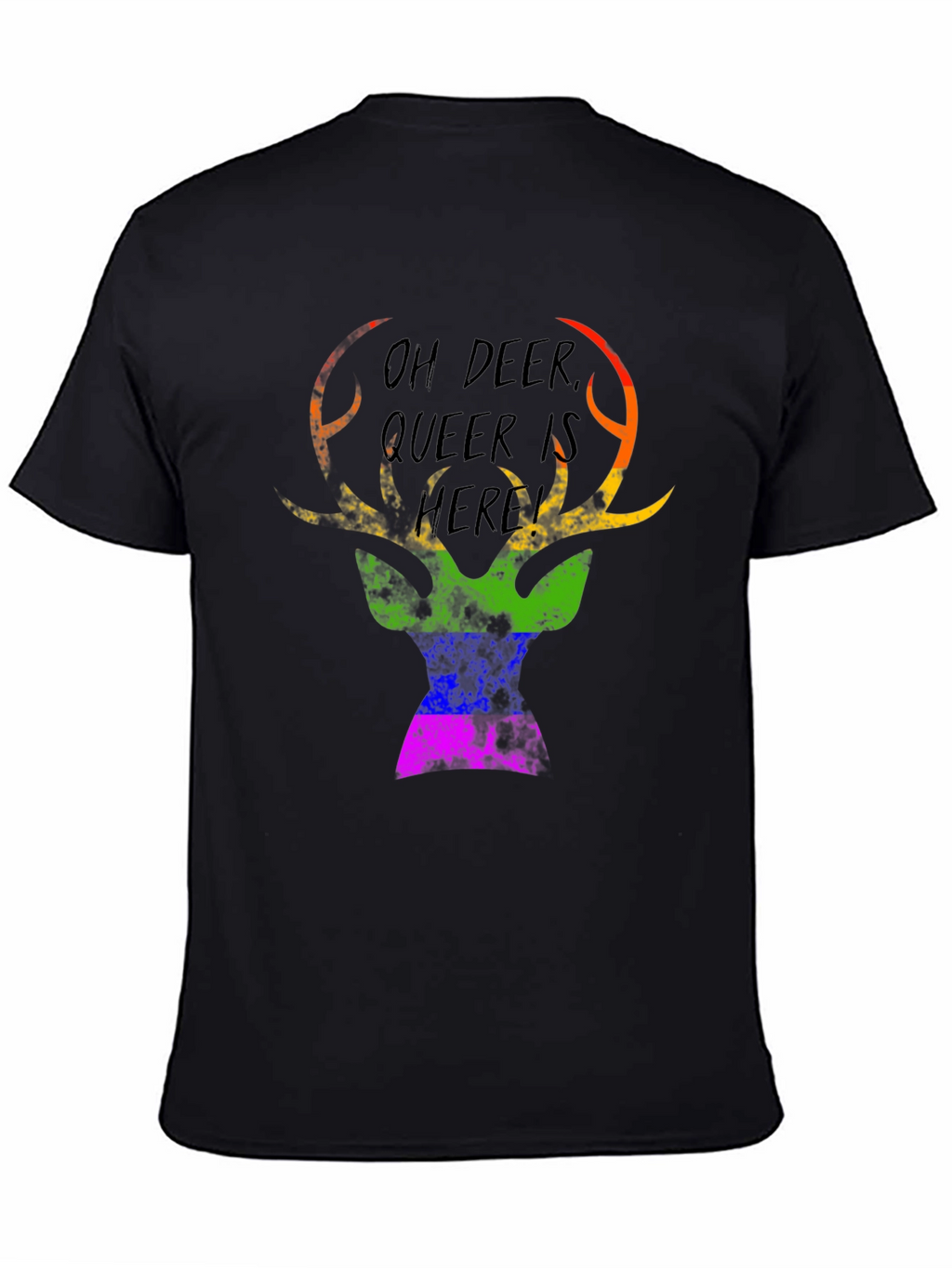 Oh Deer Queer Is Here Graphic Tee