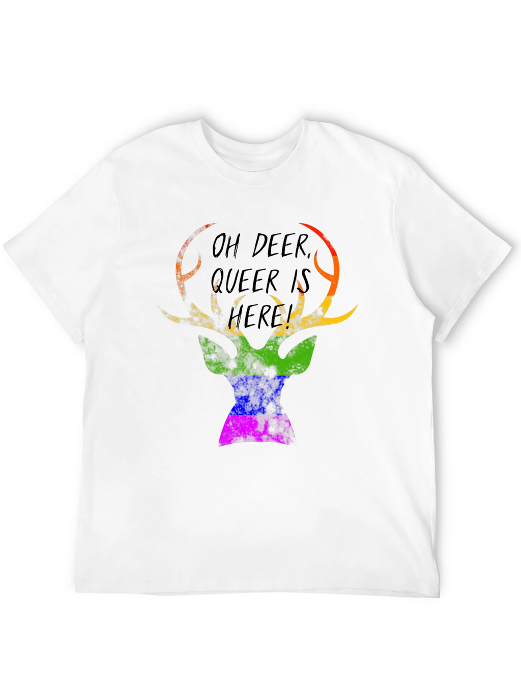 Oh Deer Queer Is Here Graphic Tee