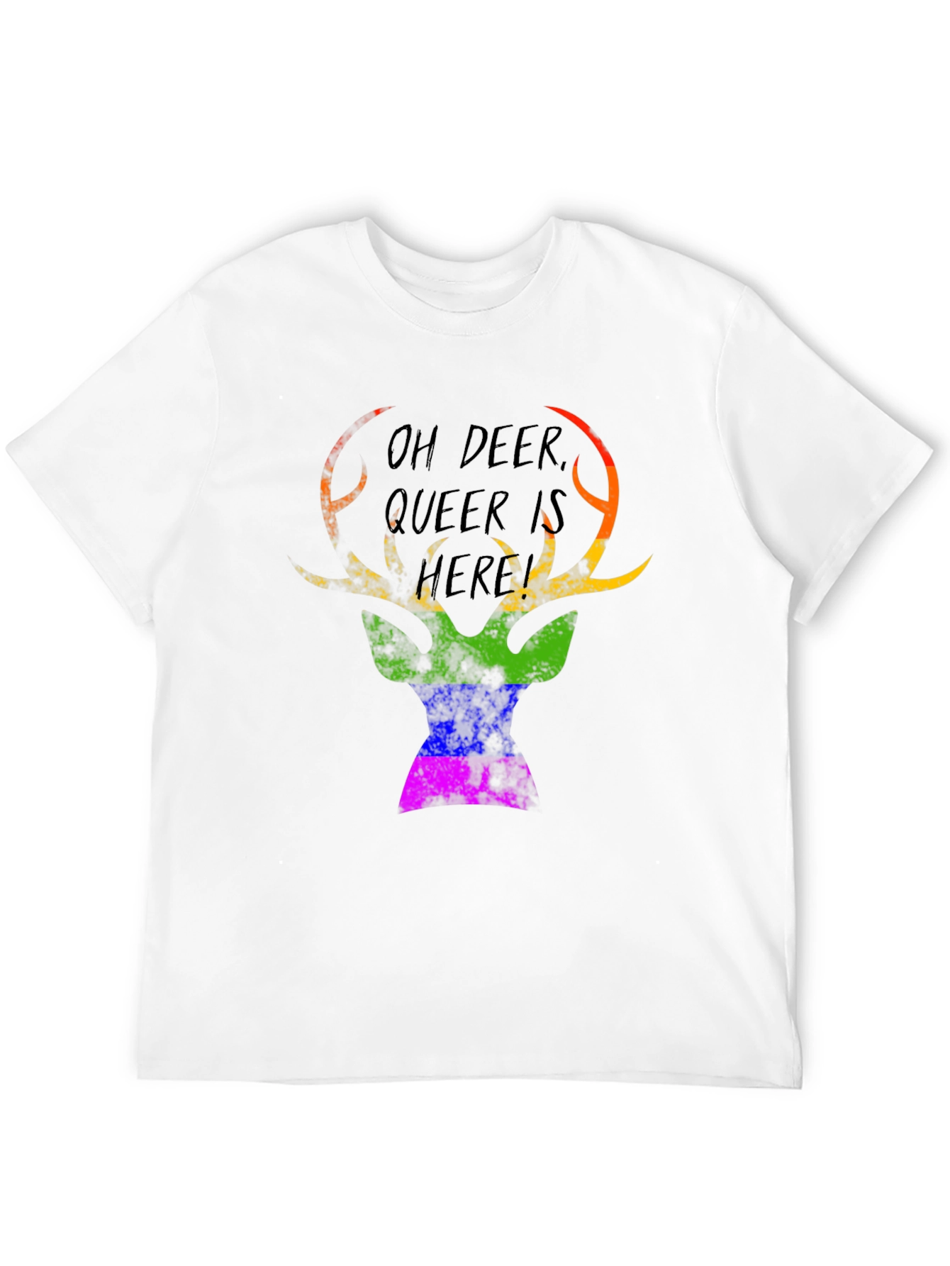 Oh Deer Queer Is Here Graphic Tee