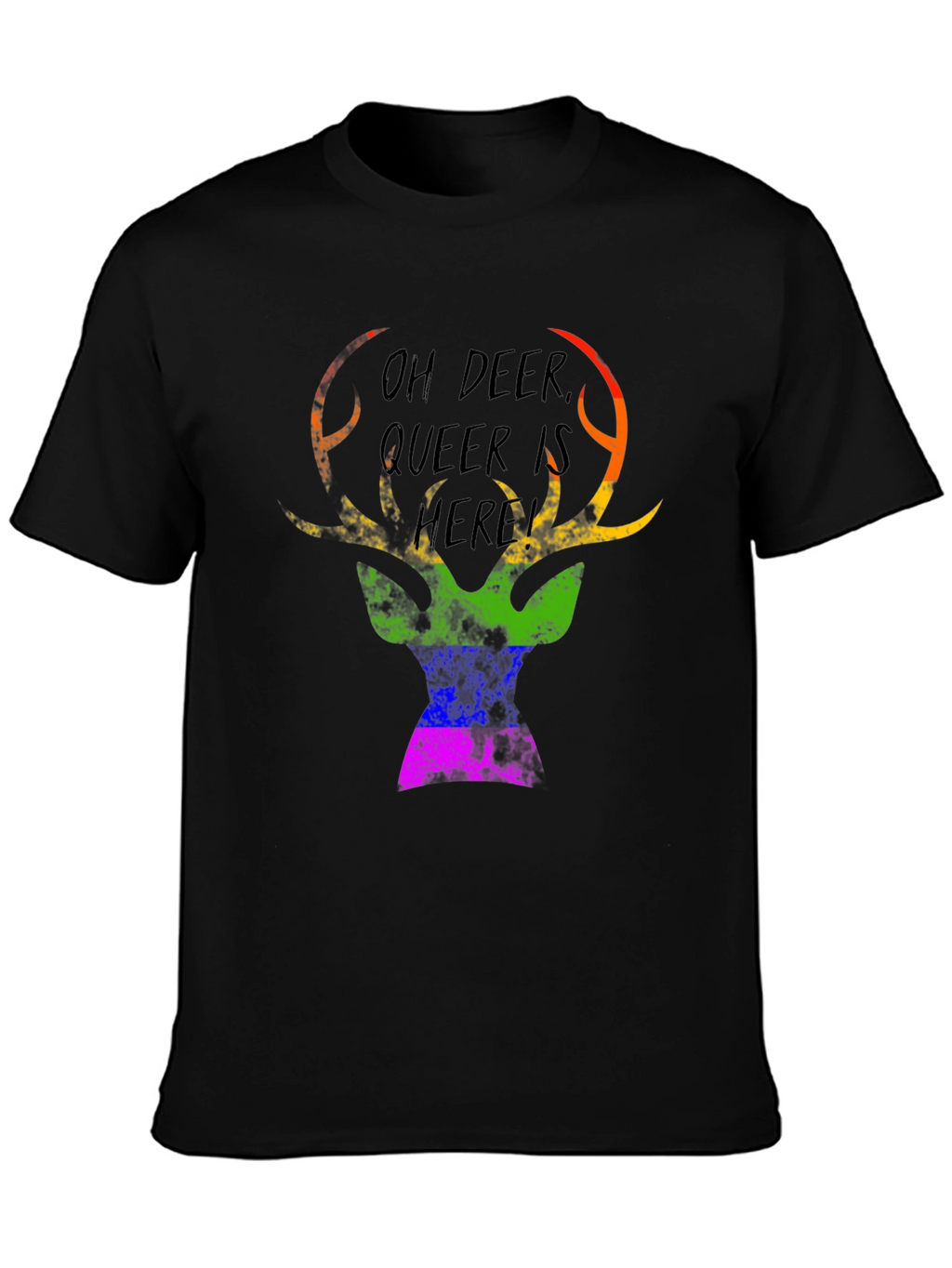 Oh Deer Queer Is Here Graphic Tee