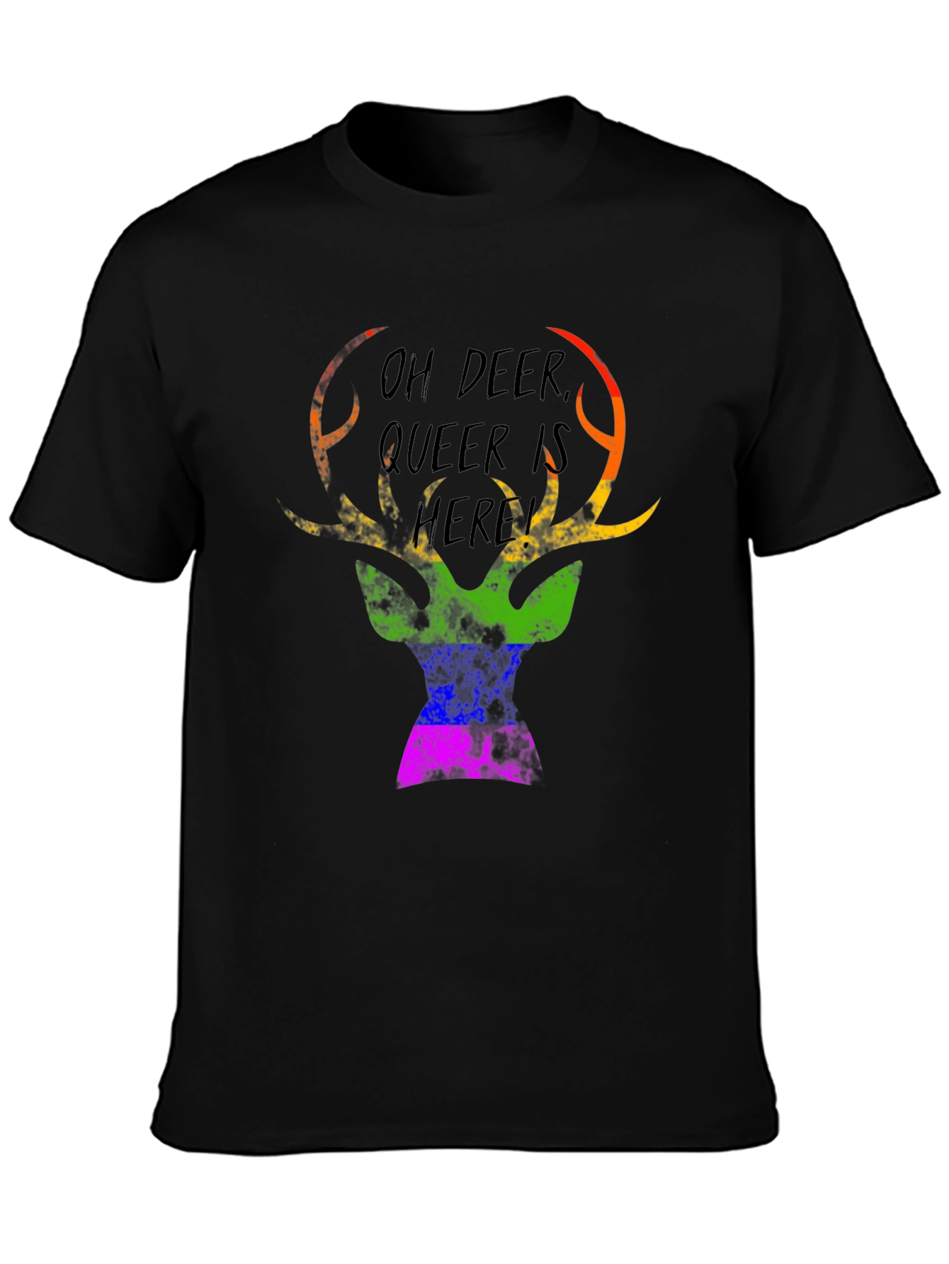 Oh Deer Queer Is Here Graphic Tee