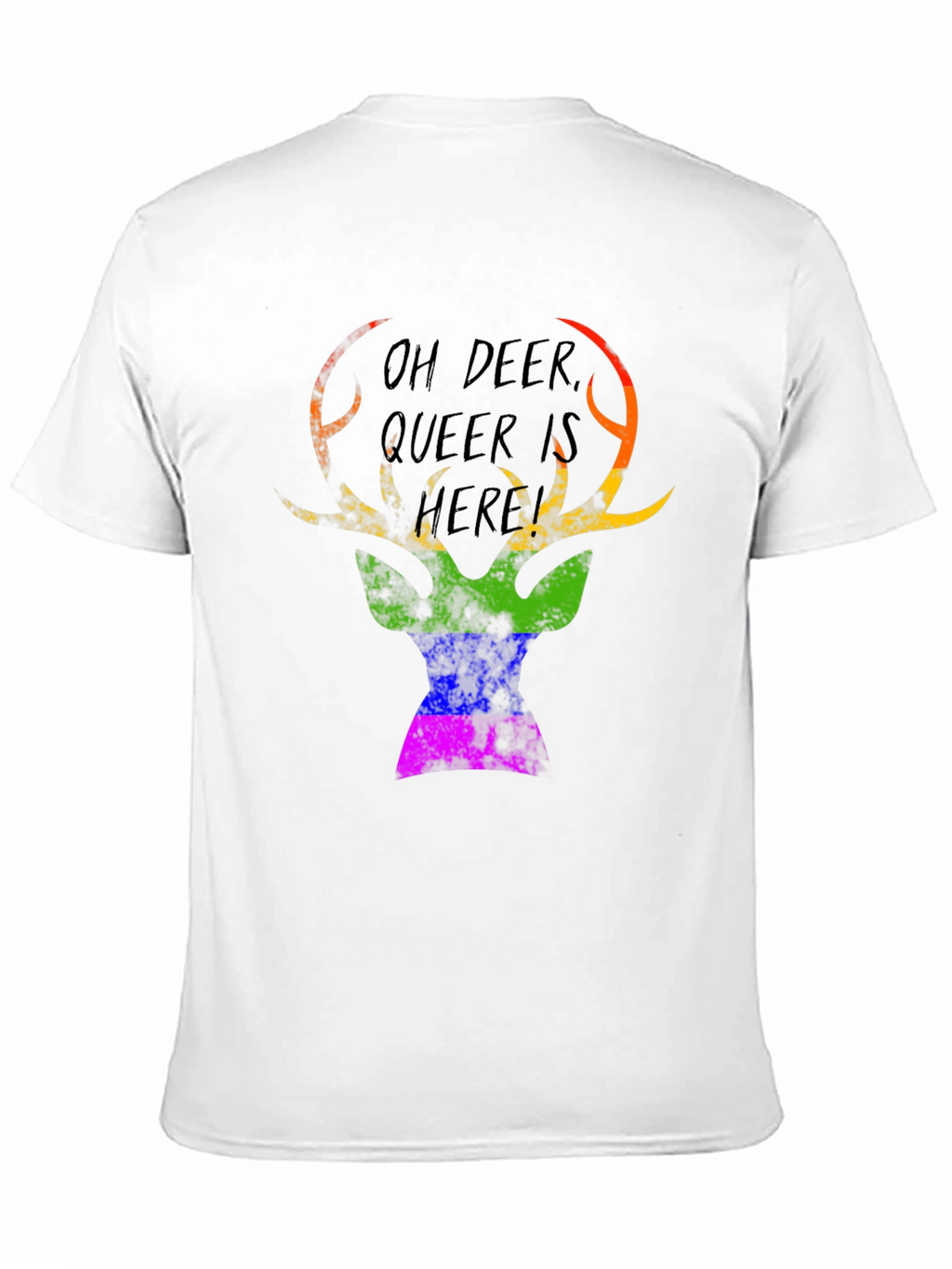 Oh Deer Queer Is Here Graphic Tee