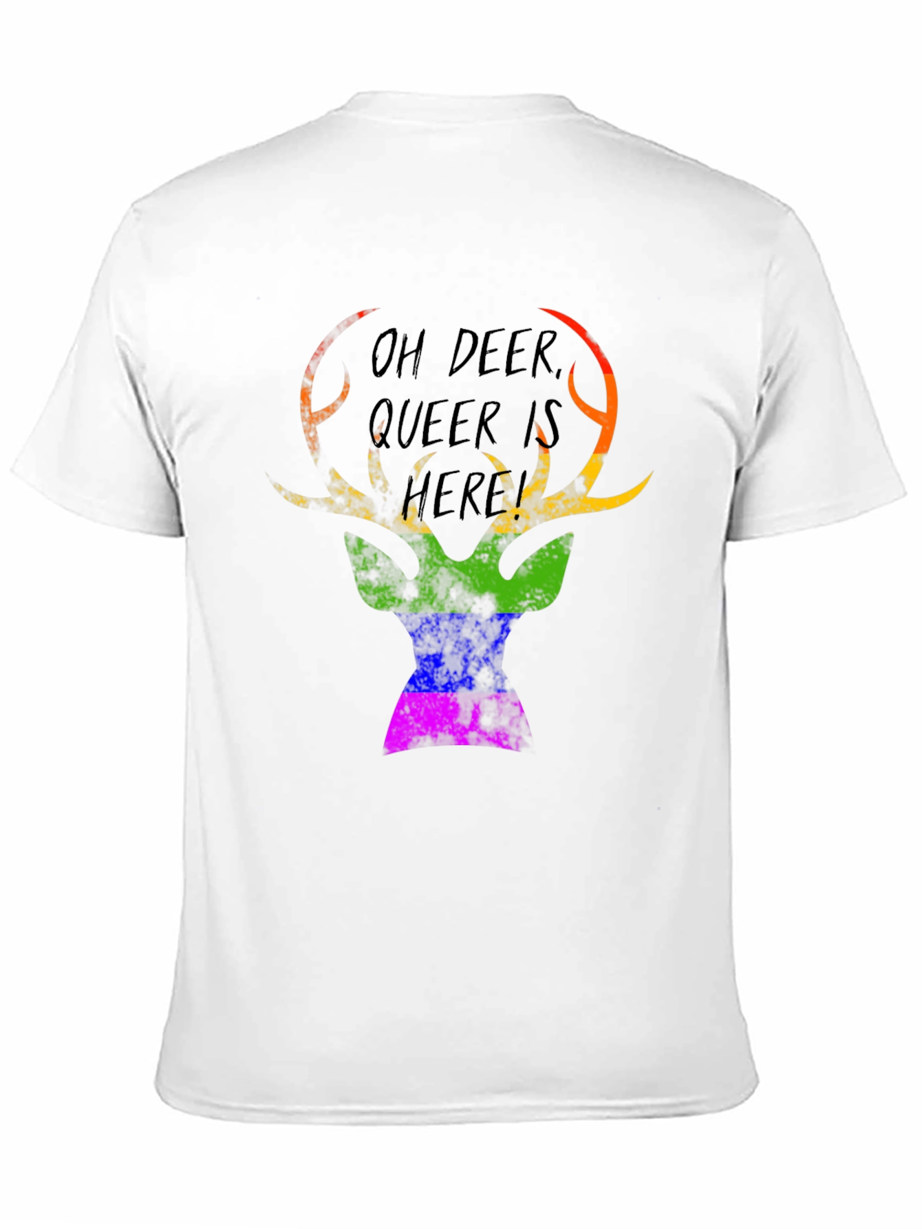 Oh Deer Queer Is Here Graphic Tee