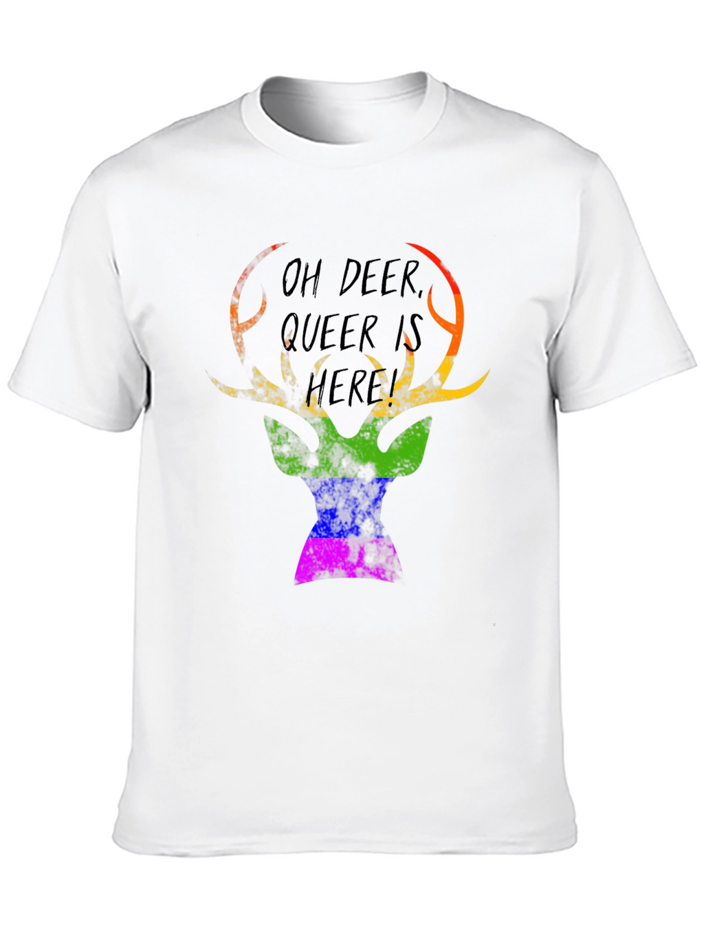 Oh Deer Queer Is Here Graphic Tee