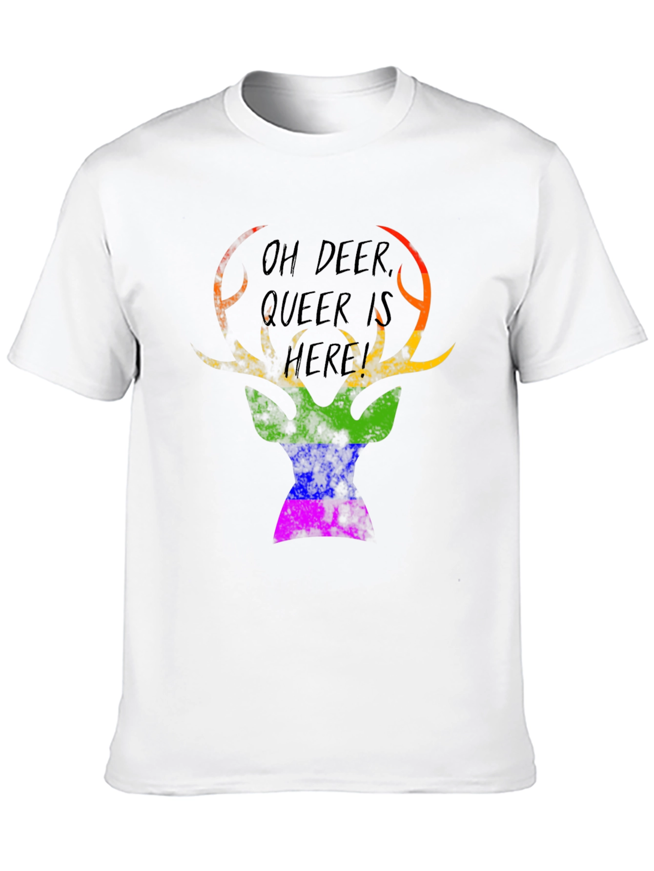 Oh Deer Queer Is Here Graphic Tee
