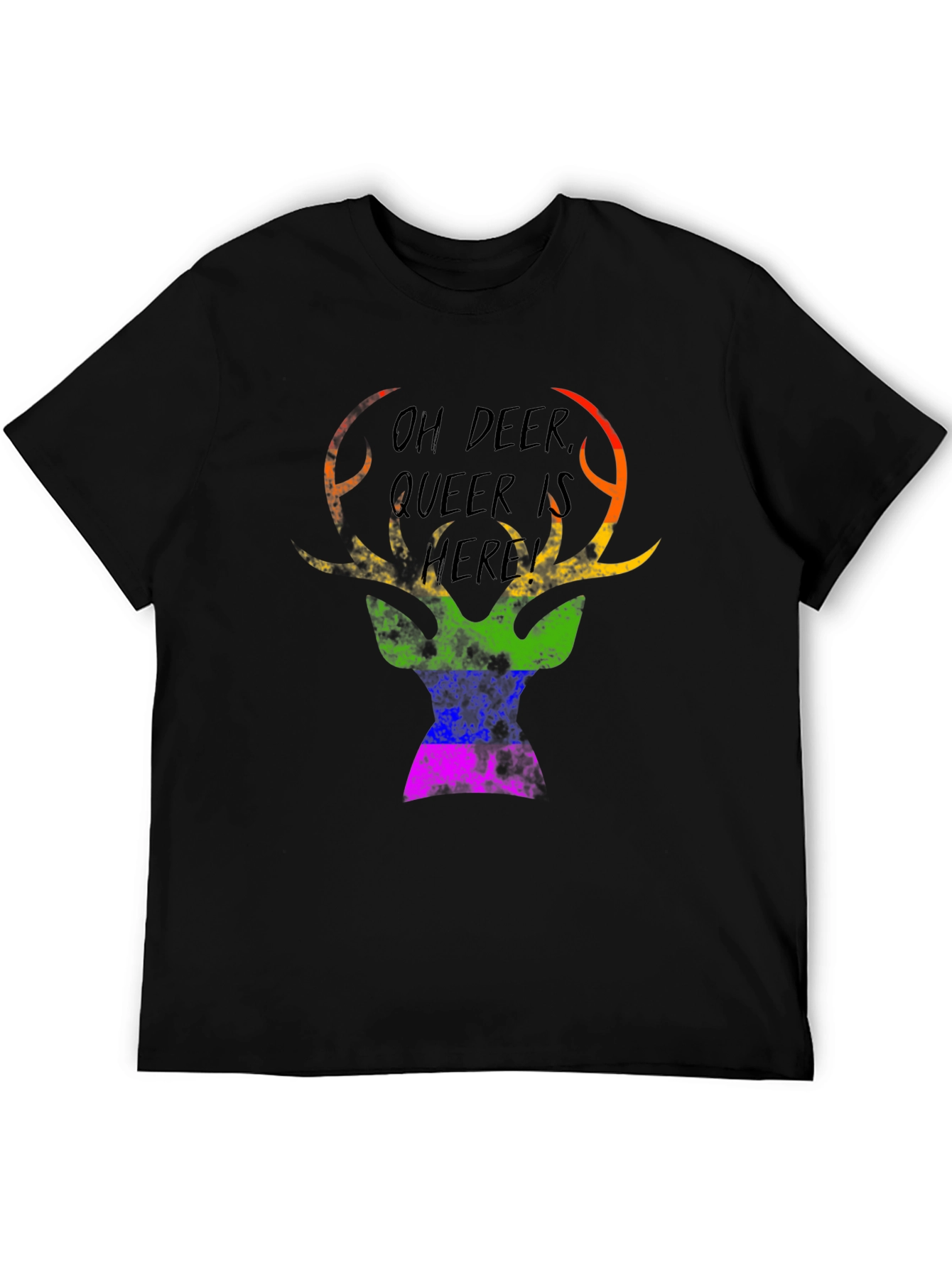Oh Deer Queer Is Here Graphic Tee