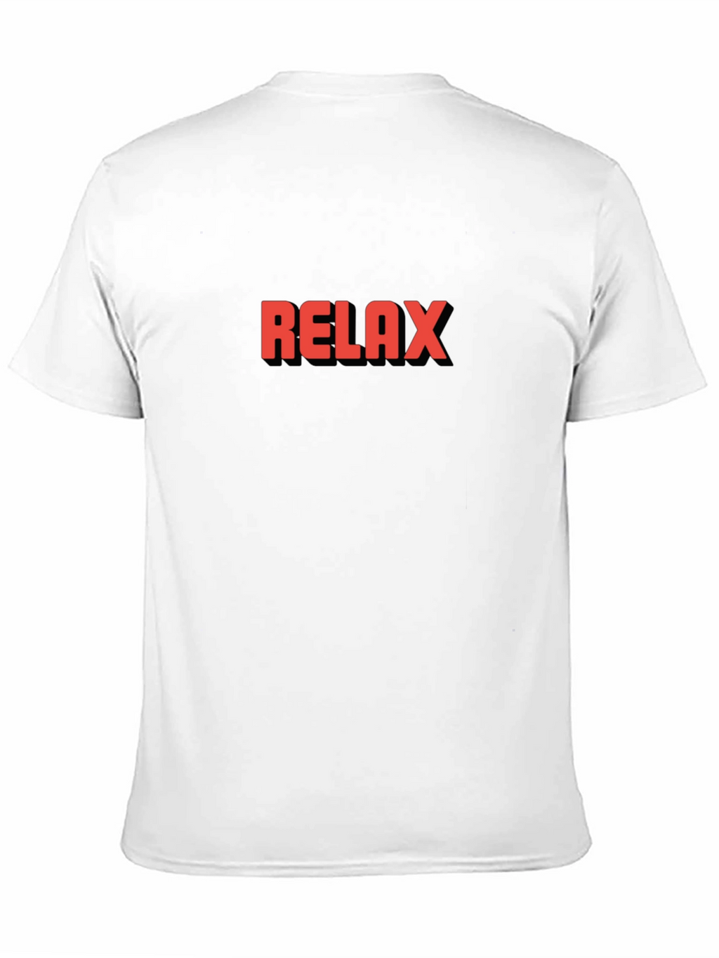 Relax Graphic Tee - Black Cotton T-Shirt