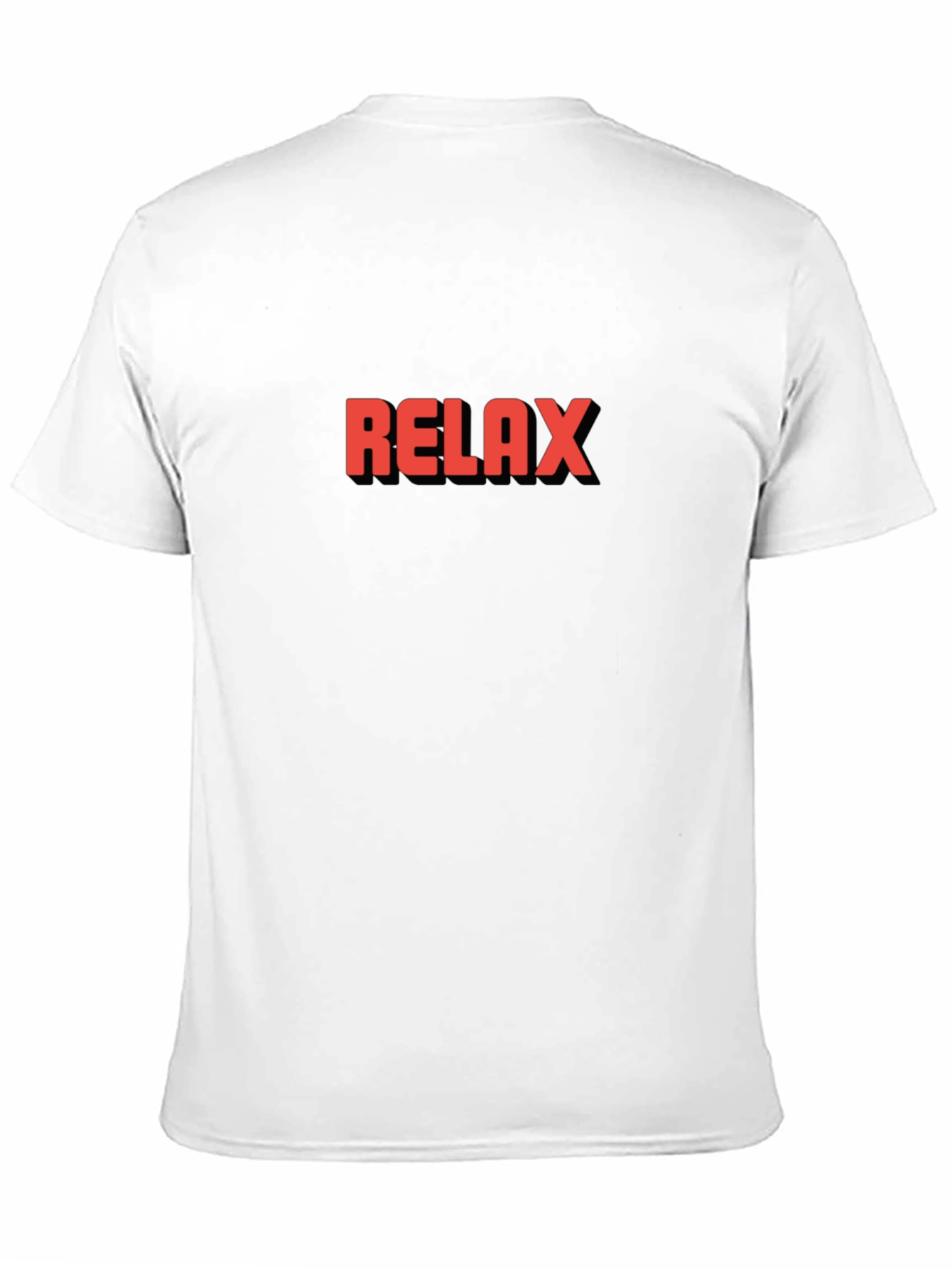 Relax Graphic Tee - Black Cotton T-Shirt