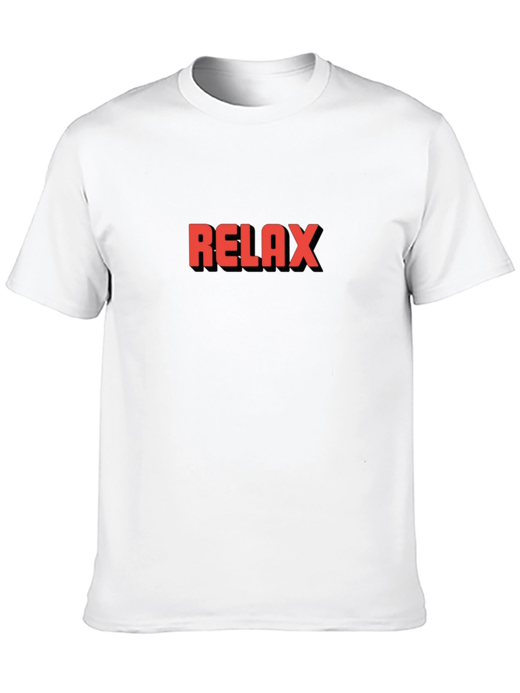 Relax Graphic Tee - Black Cotton T-Shirt