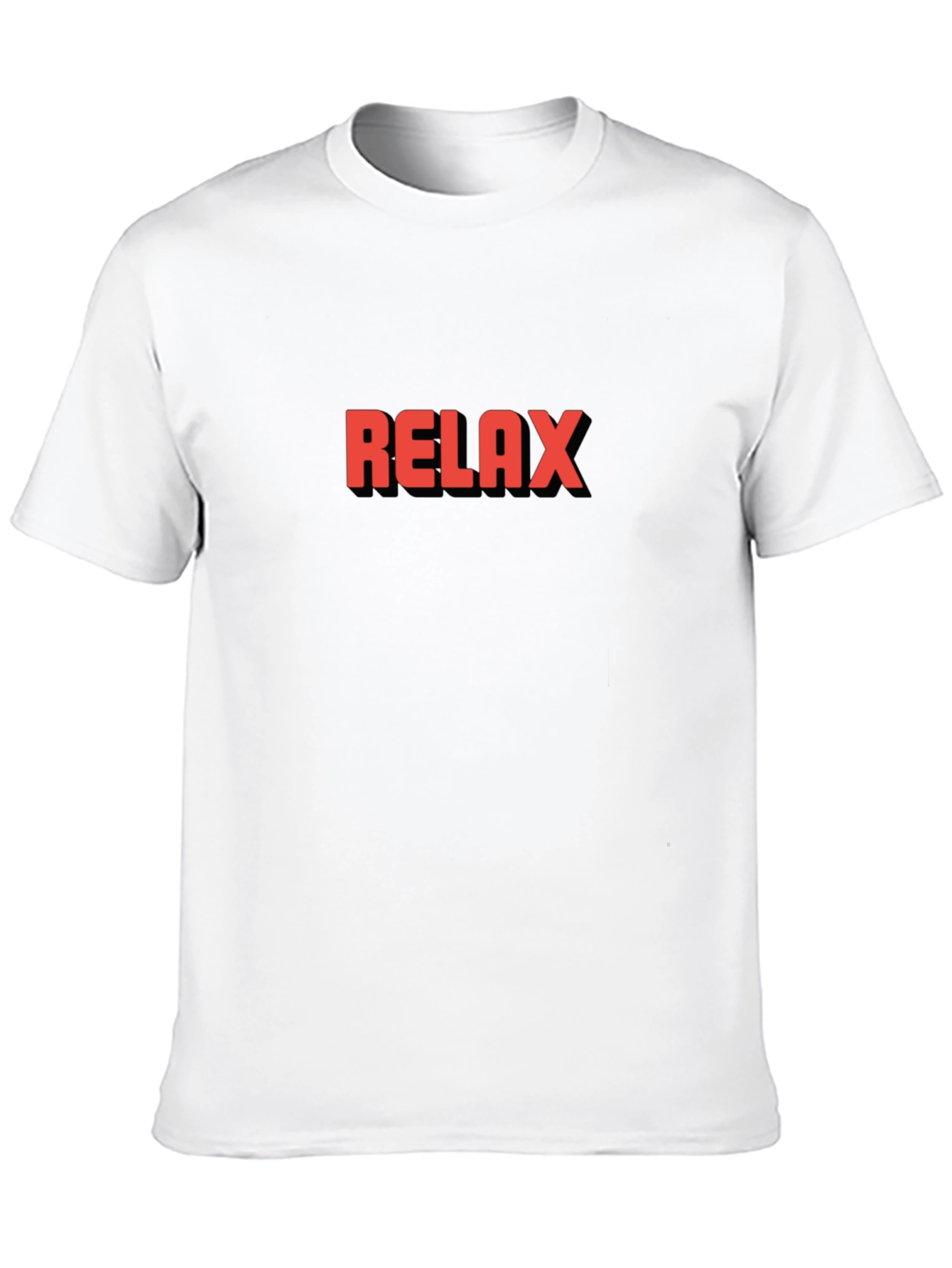 Relax Graphic Tee - Black Cotton T-Shirt