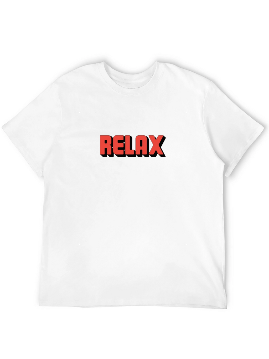 Relax Graphic Tee - Black Cotton T-Shirt