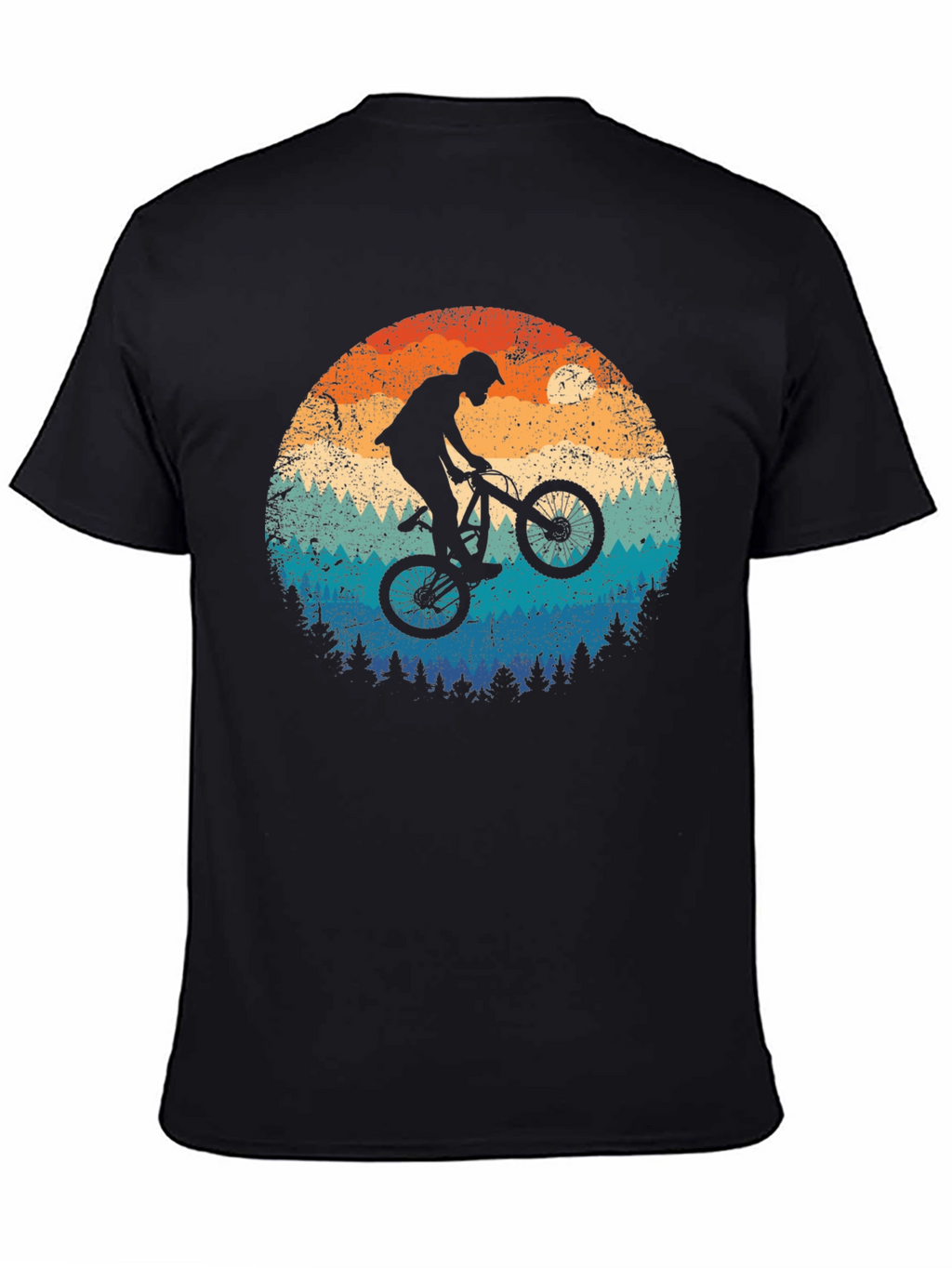 Mountain Bike Silhouette Graphic Tee