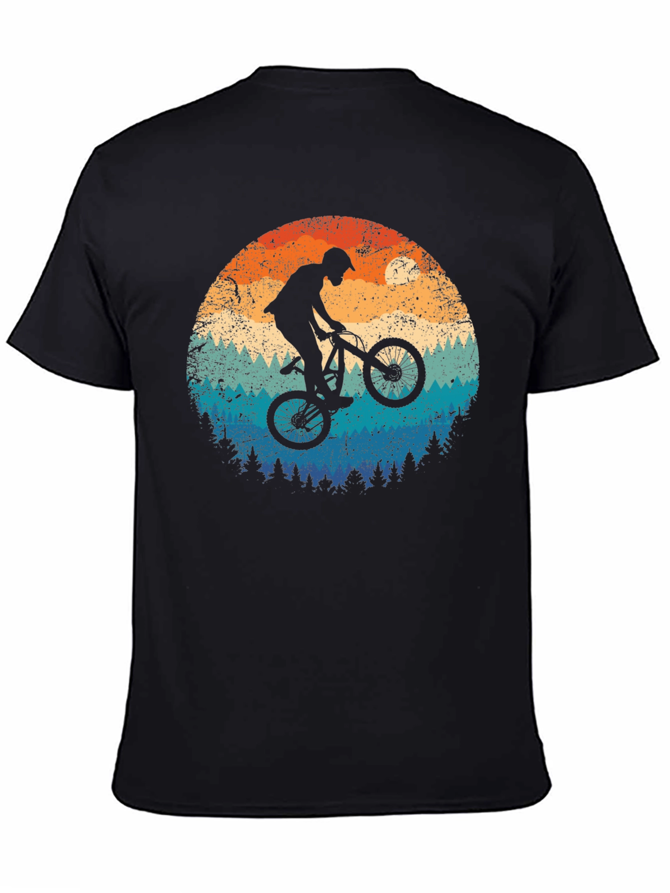Mountain Bike Silhouette Graphic Tee