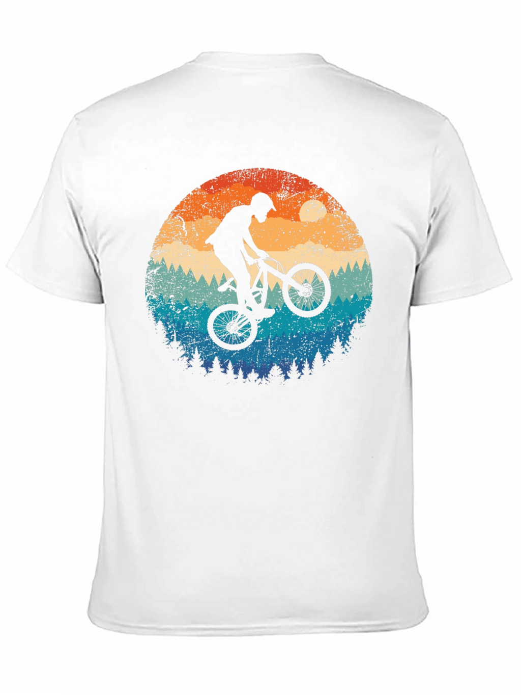 Mountain Bike Silhouette Graphic Tee