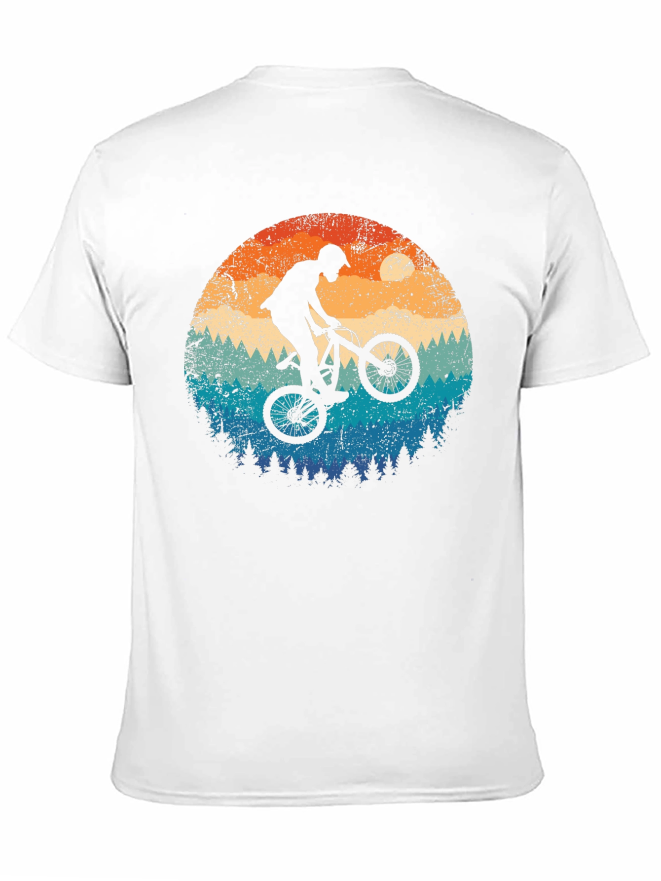 Mountain Bike Silhouette Graphic Tee