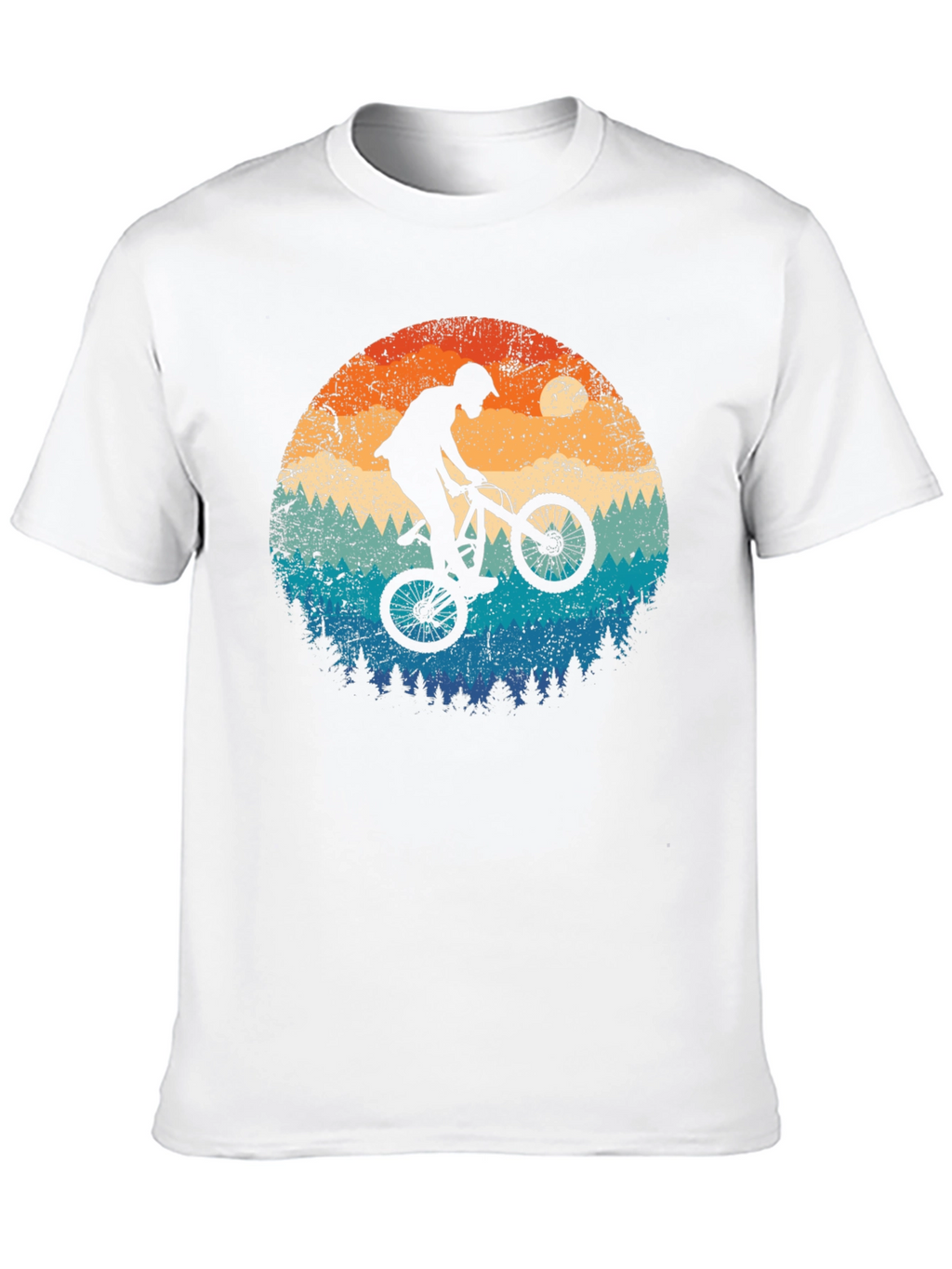 Mountain Bike Silhouette Graphic Tee