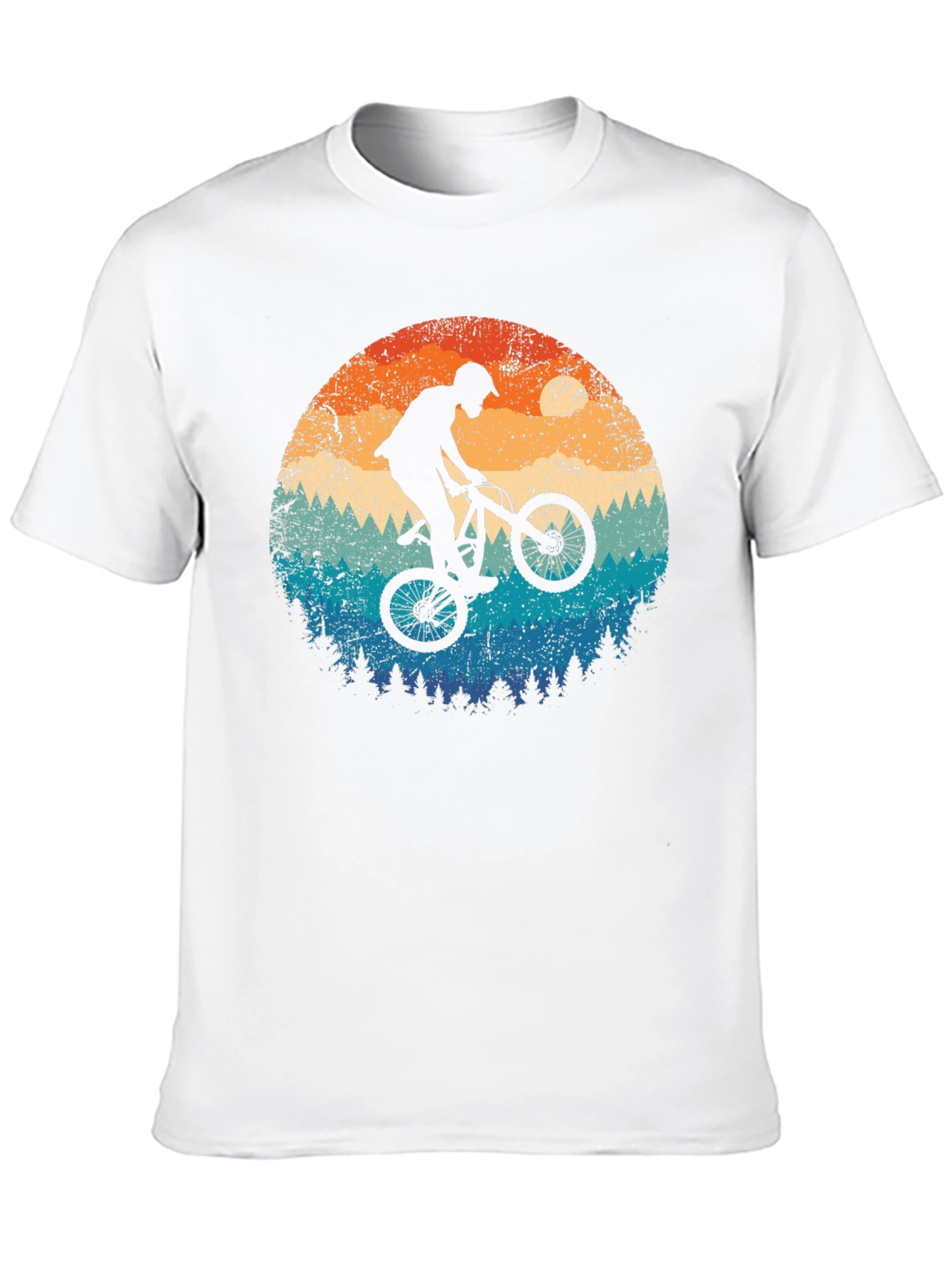 Mountain Bike Silhouette Graphic Tee