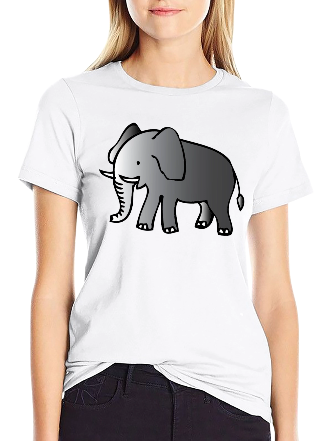 Elephant Graphic T-Shirt - Classic Black Tee