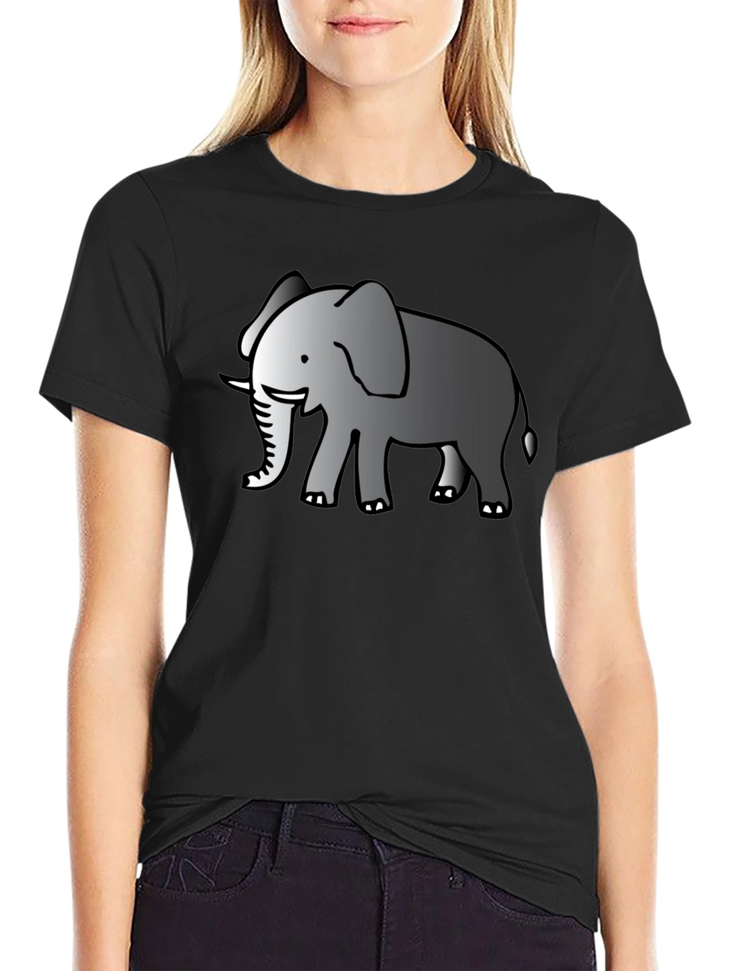 Elephant Graphic T-Shirt - Classic Black Tee