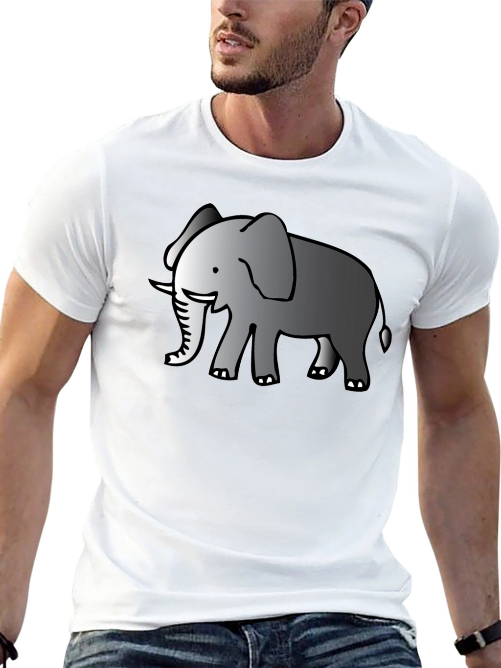 Elephant Graphic T-Shirt - Classic Black Tee
