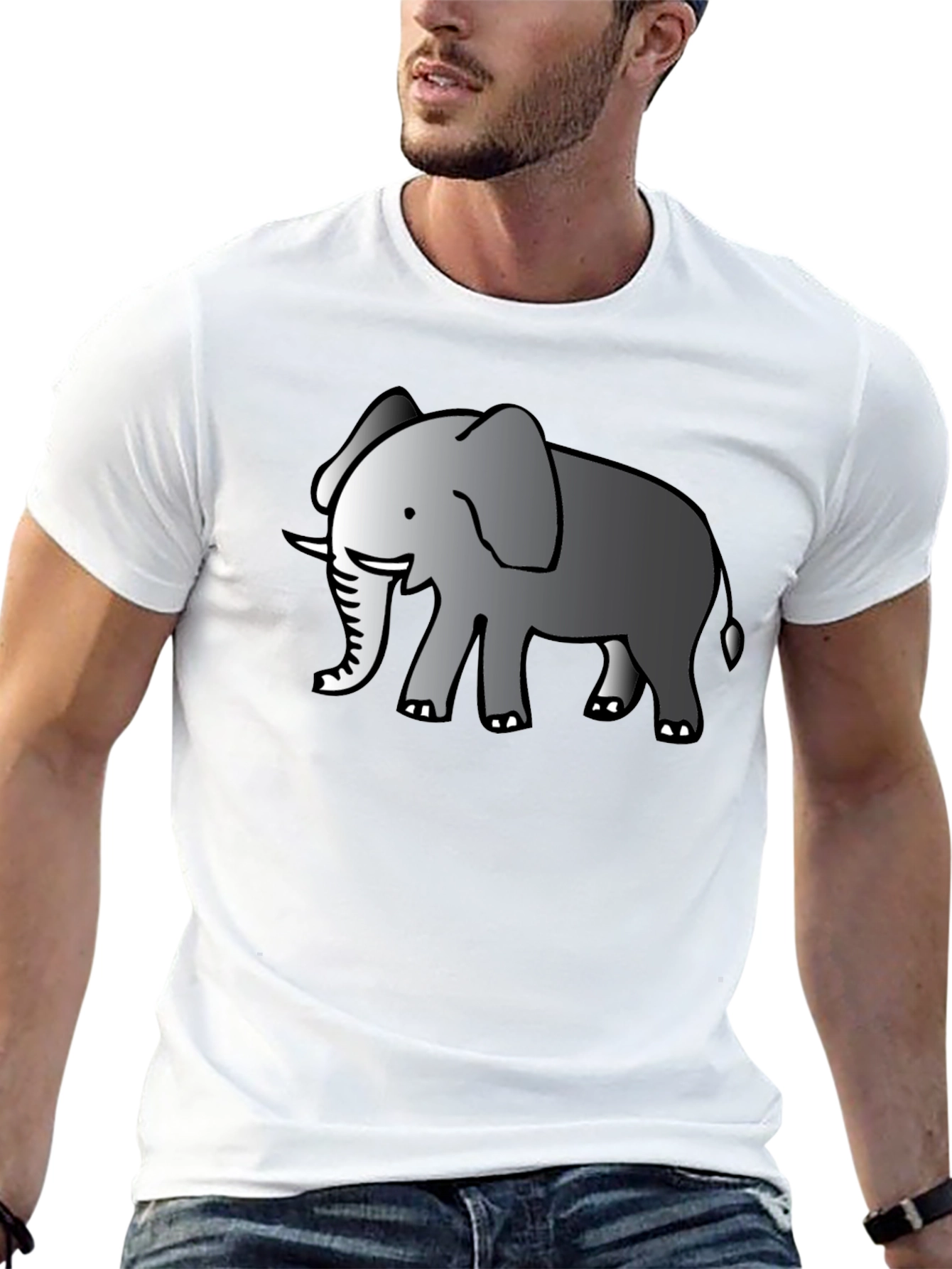 Elephant Graphic T-Shirt - Classic Black Tee