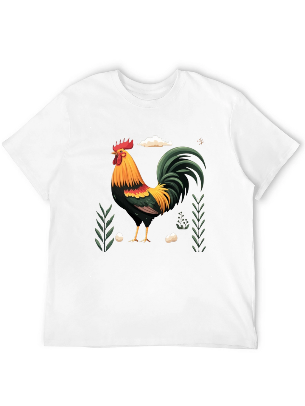 Rooster Graphic Tee - Farm Animal Design