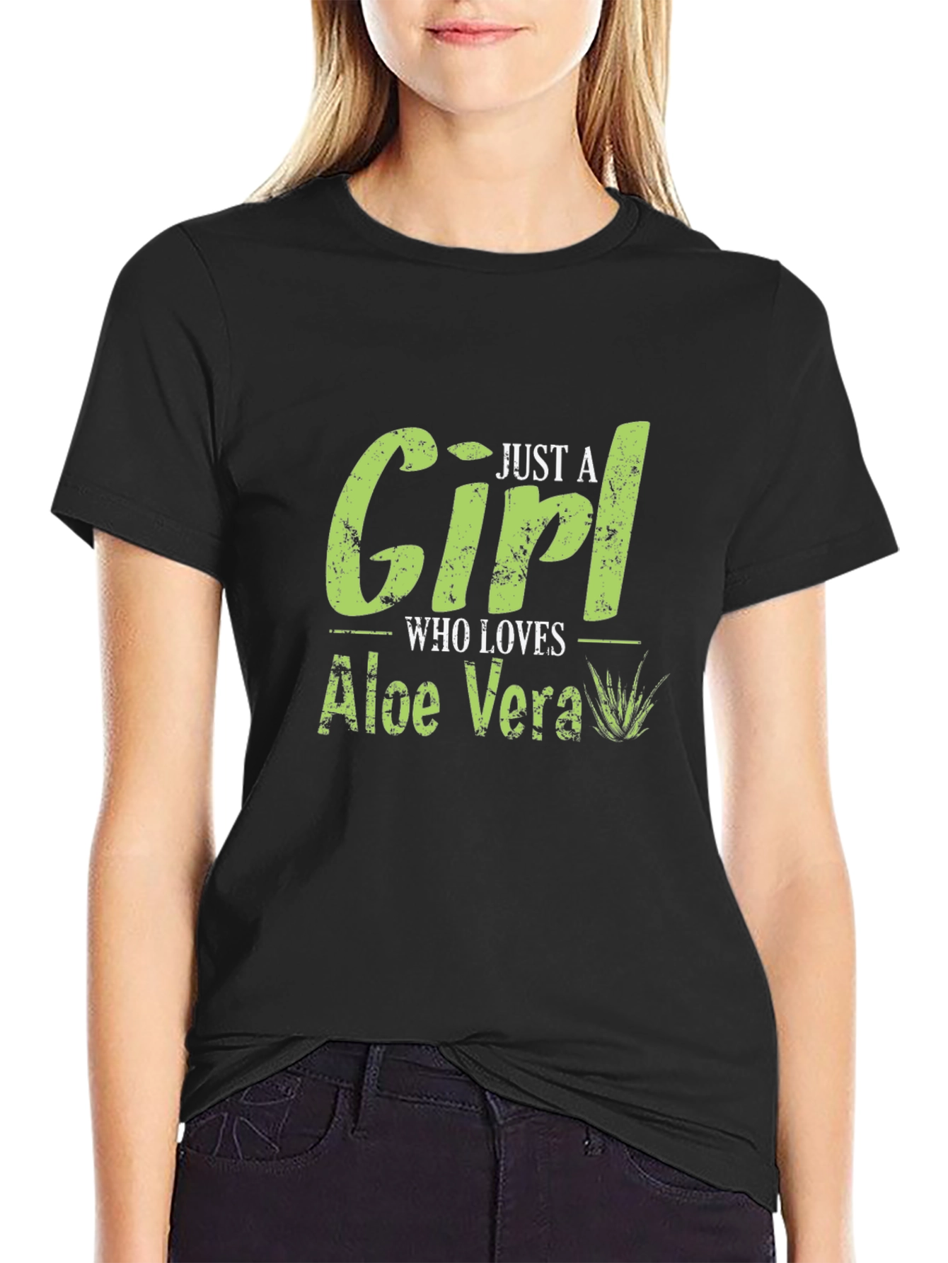 Aloe Vera Lover T-Shirt - Black Unisex Tee