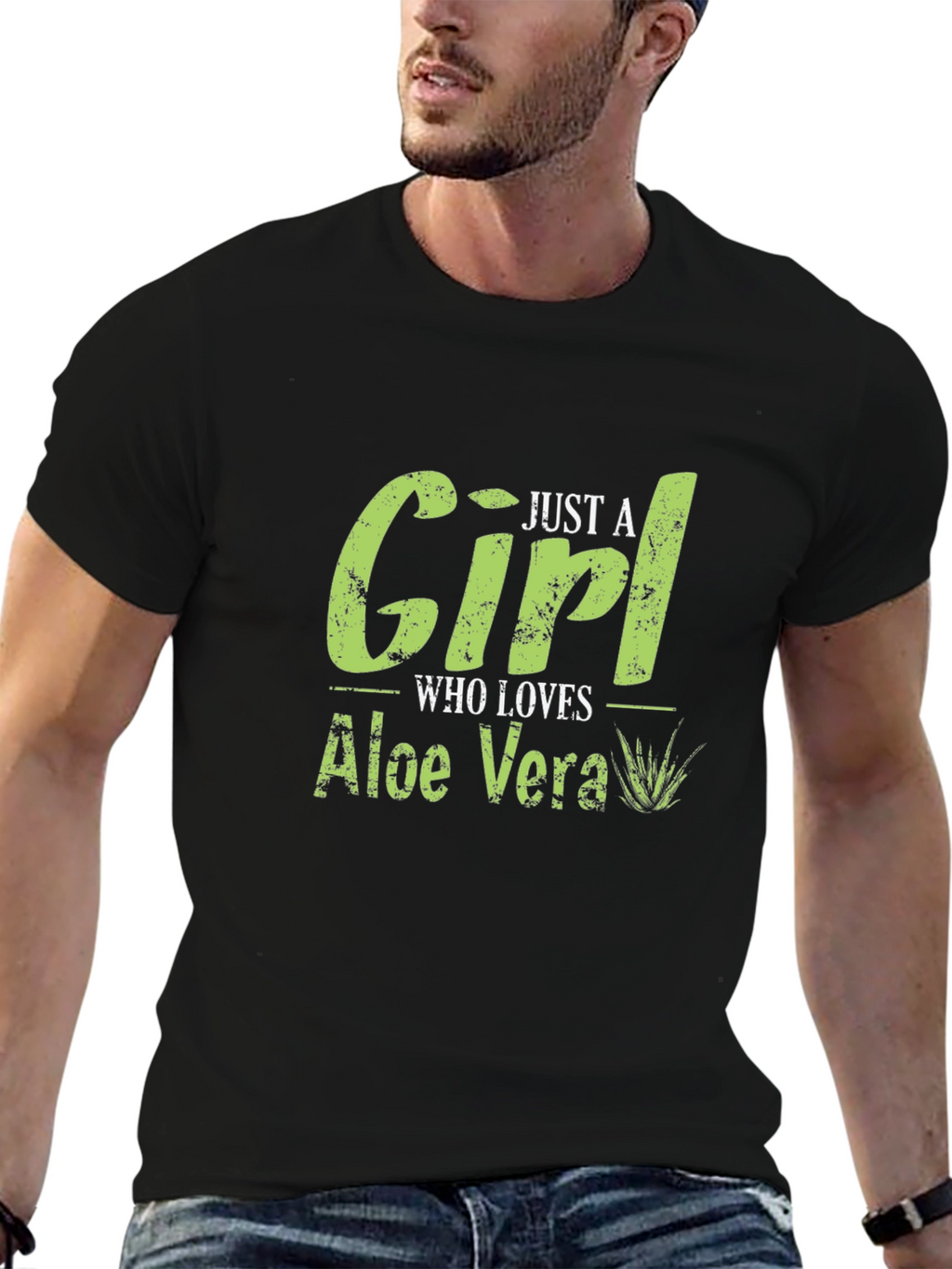 Aloe Vera Lover T-Shirt - Black Unisex Tee