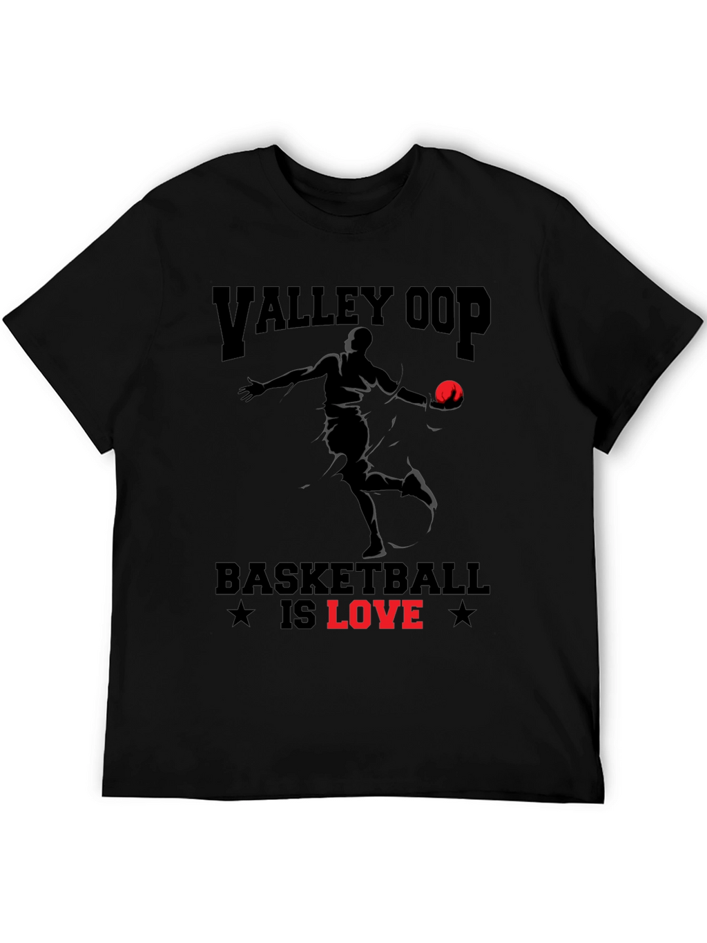 Valley Oop Basketball Is Love Graphic T-Shirt