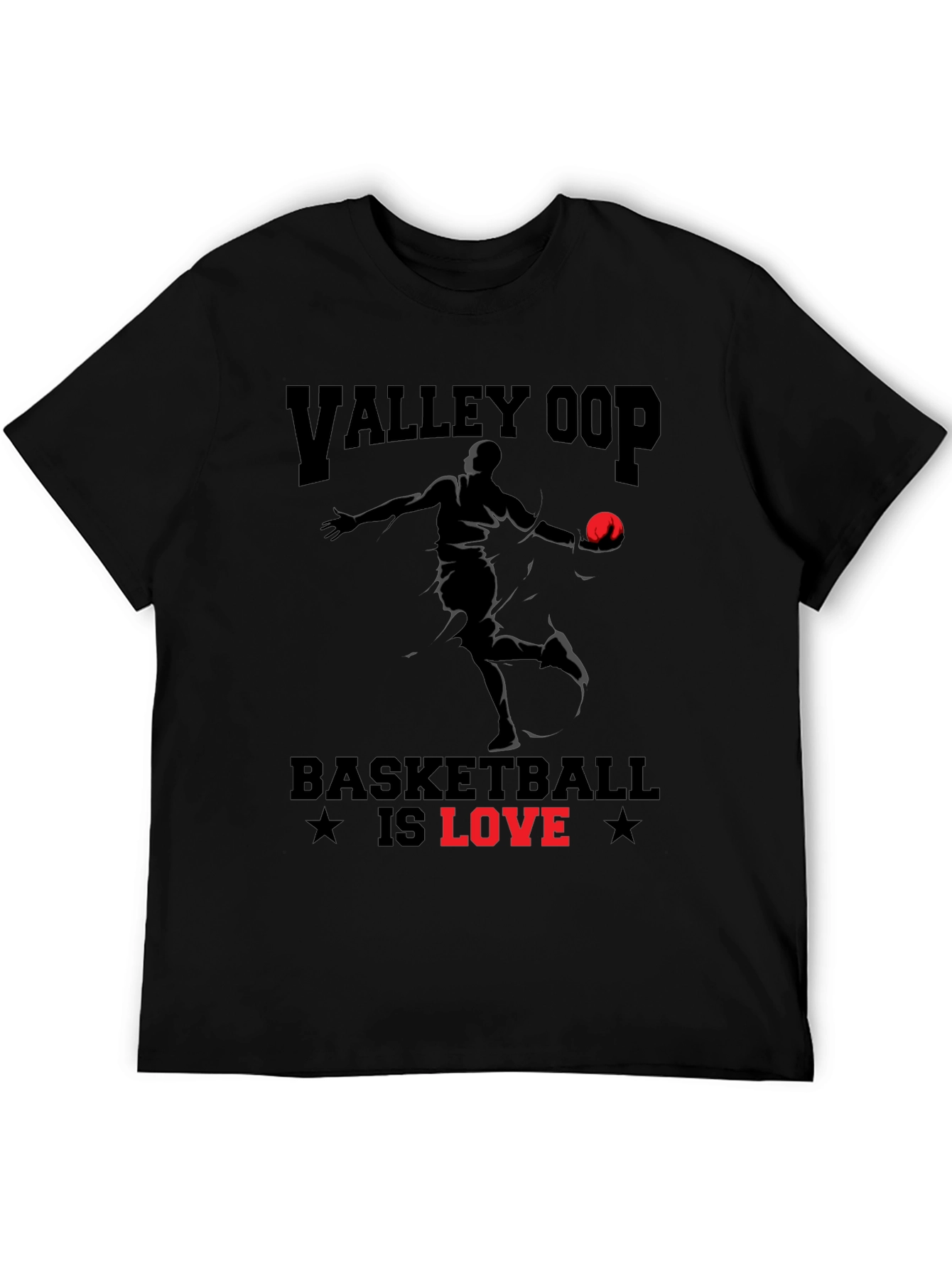 Valley Oop Basketball Is Love Graphic T-Shirt
