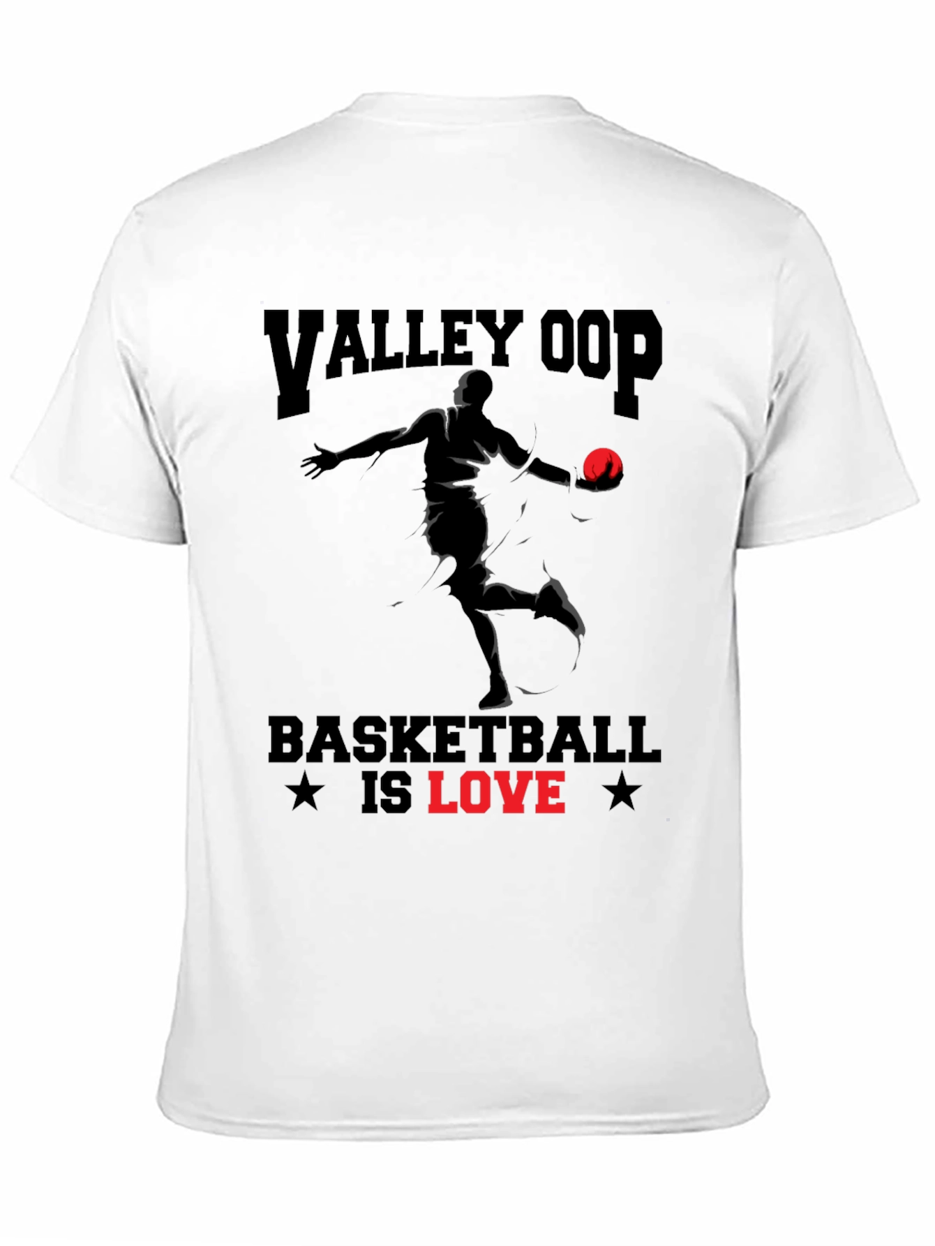 Valley Oop Basketball Is Love Graphic T-Shirt