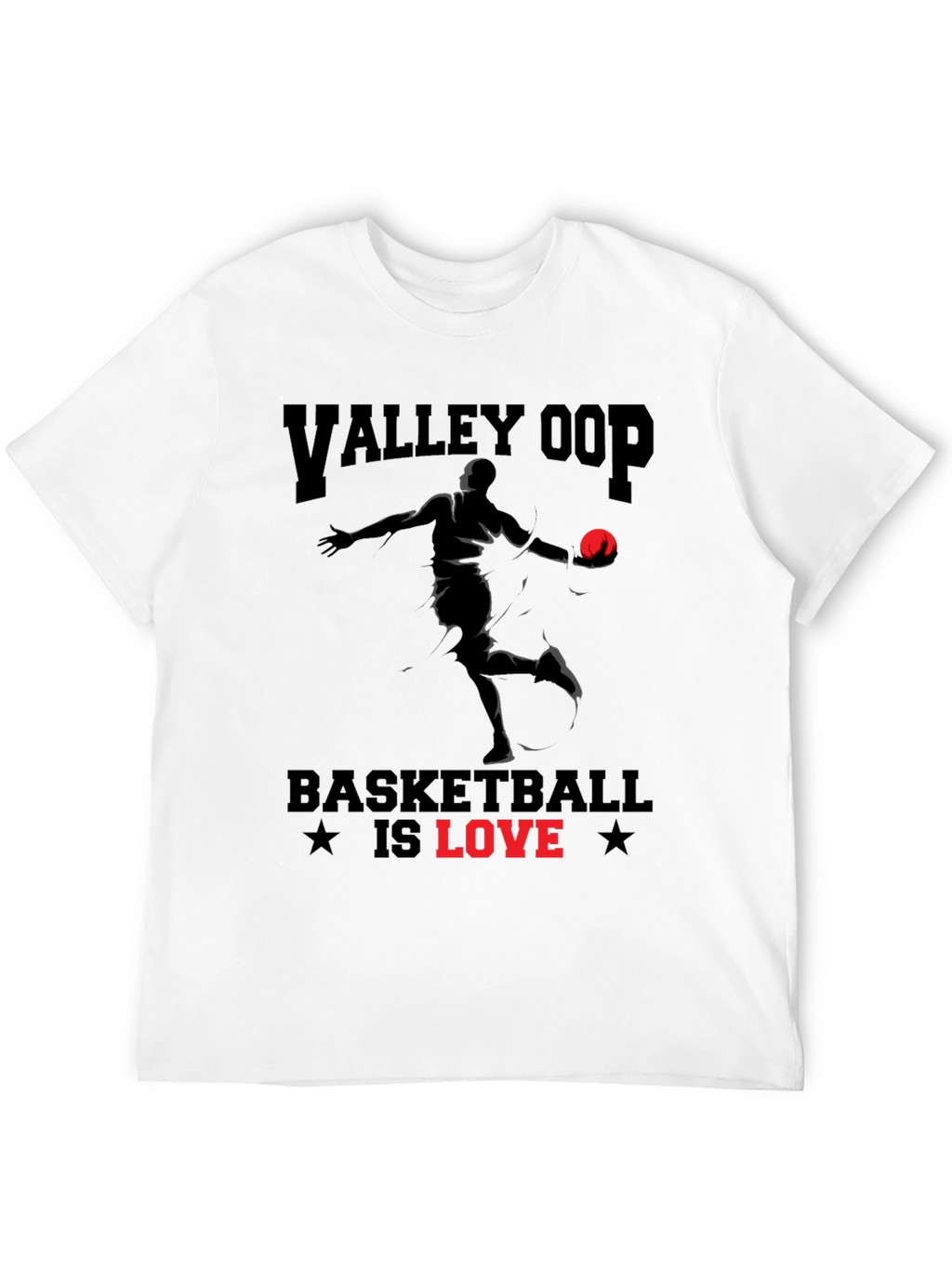 Valley Oop Basketball Is Love Graphic T-Shirt