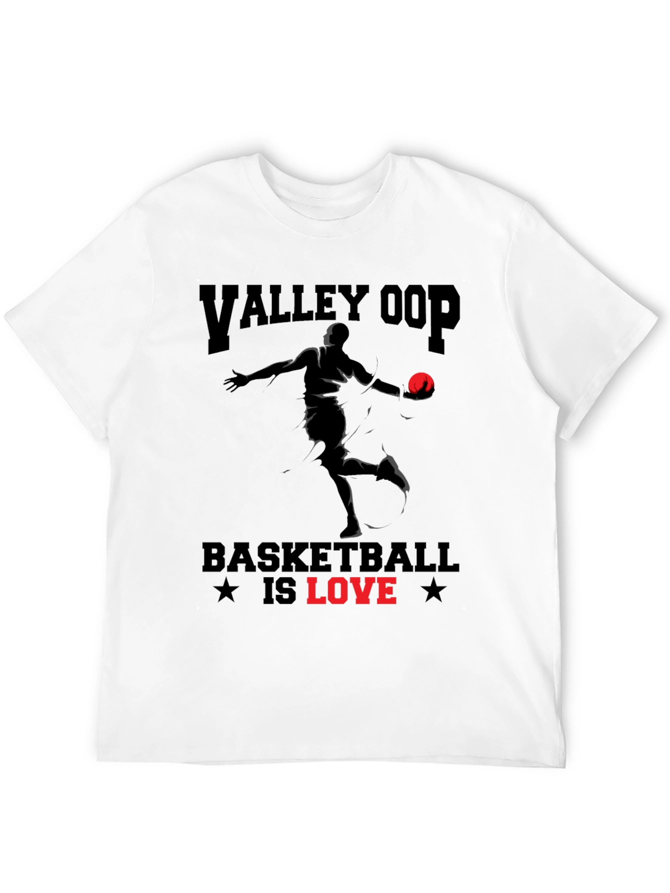 Valley Oop Basketball Is Love Graphic T-Shirt