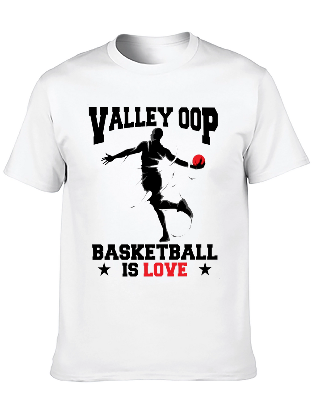 Valley Oop Basketball Is Love Graphic T-Shirt