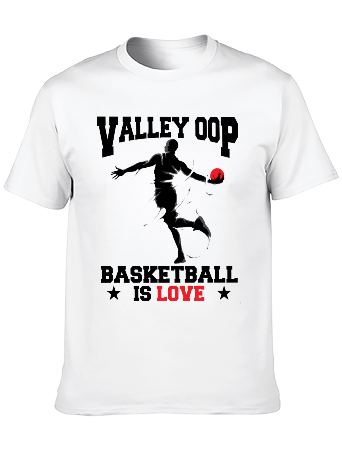 Valley Oop Basketball Is Love Graphic T-Shirt