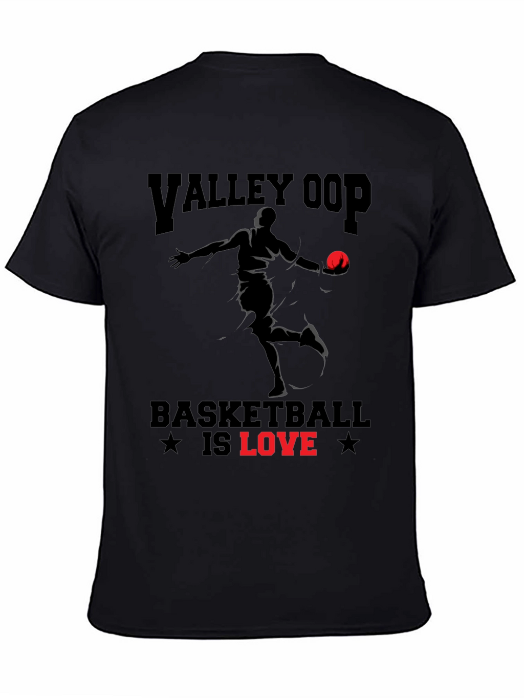 Valley Oop Basketball Is Love Graphic T-Shirt