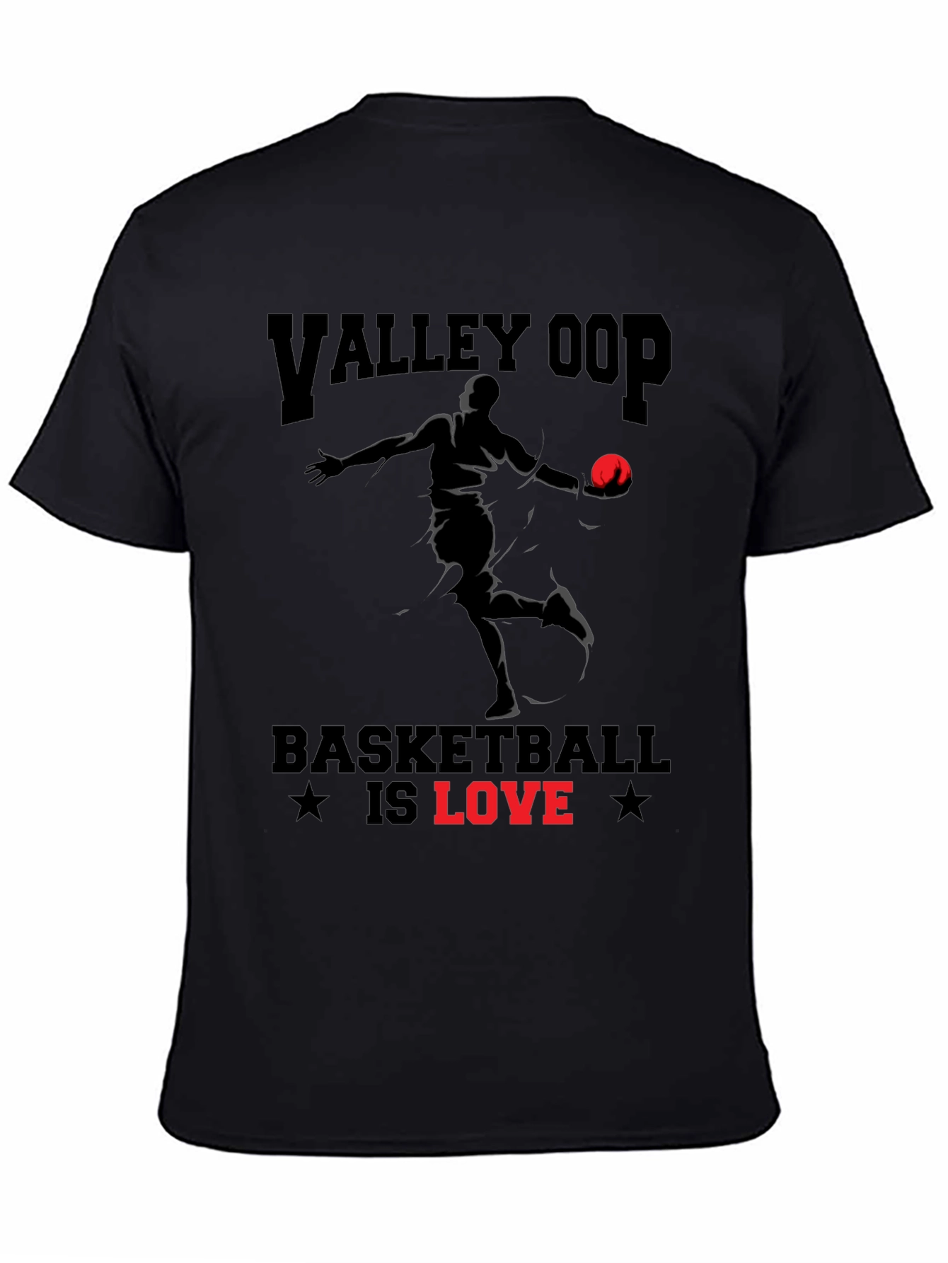 Valley Oop Basketball Is Love Graphic T-Shirt