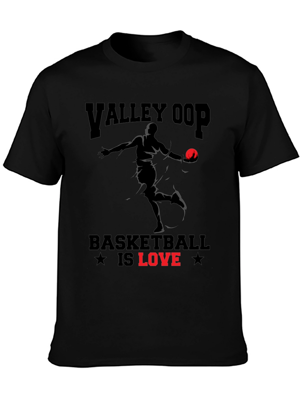 Valley Oop Basketball Is Love Graphic T-Shirt