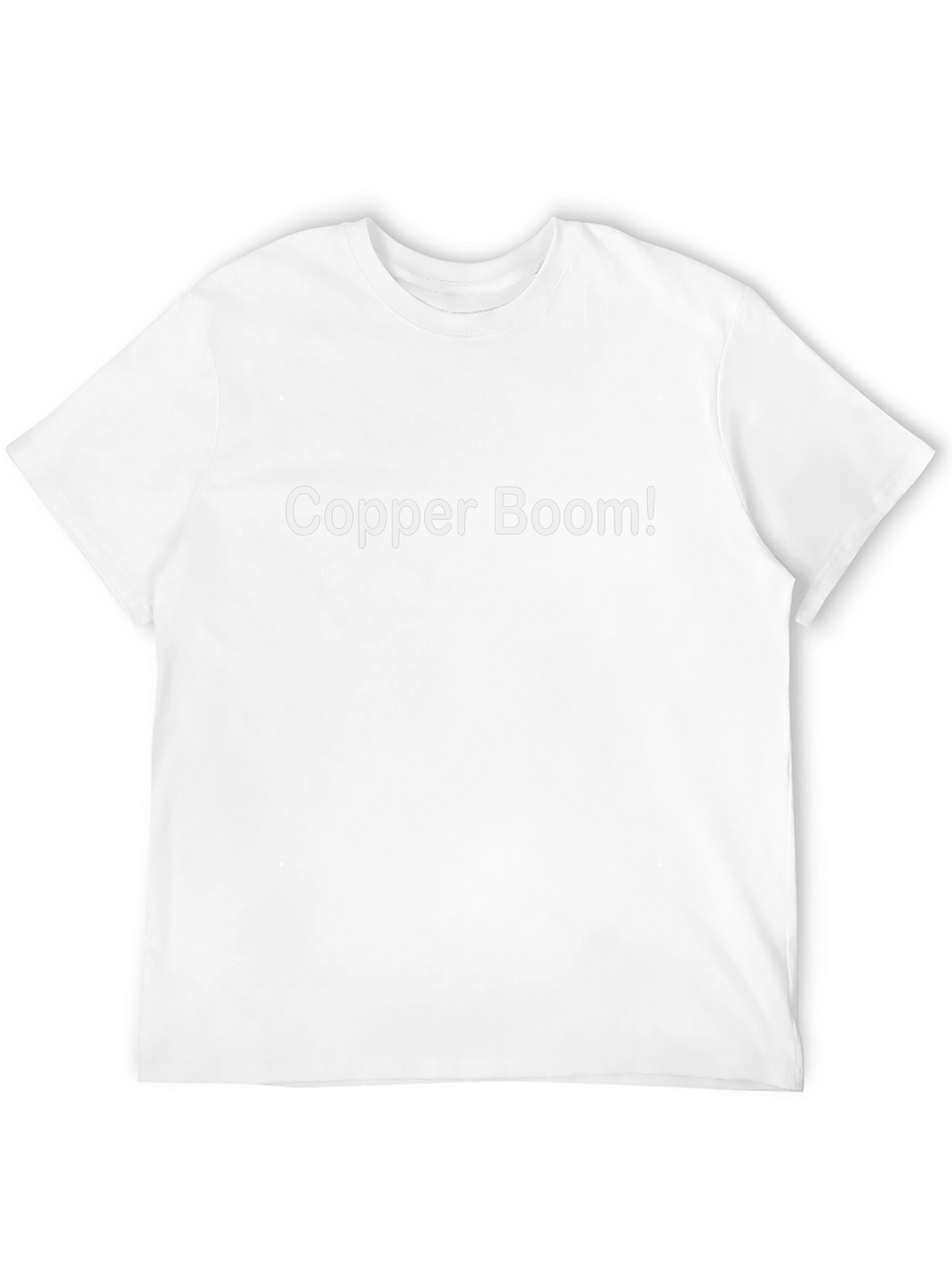 Copper Boom! Graphic T-Shirt - Trendy Crew Neck Tee