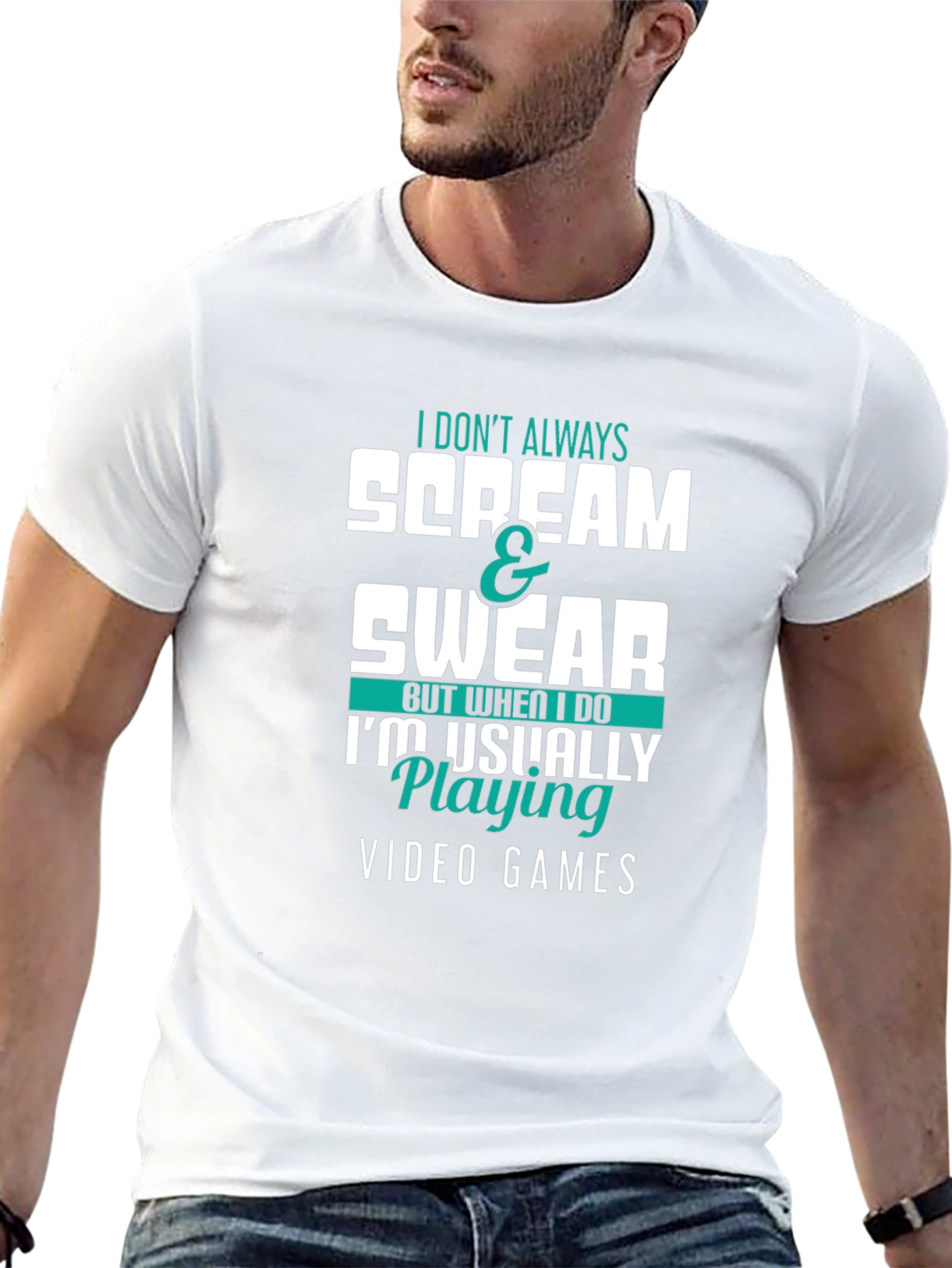 Gamer T-Shirt: I Dont Always Scream & Swear